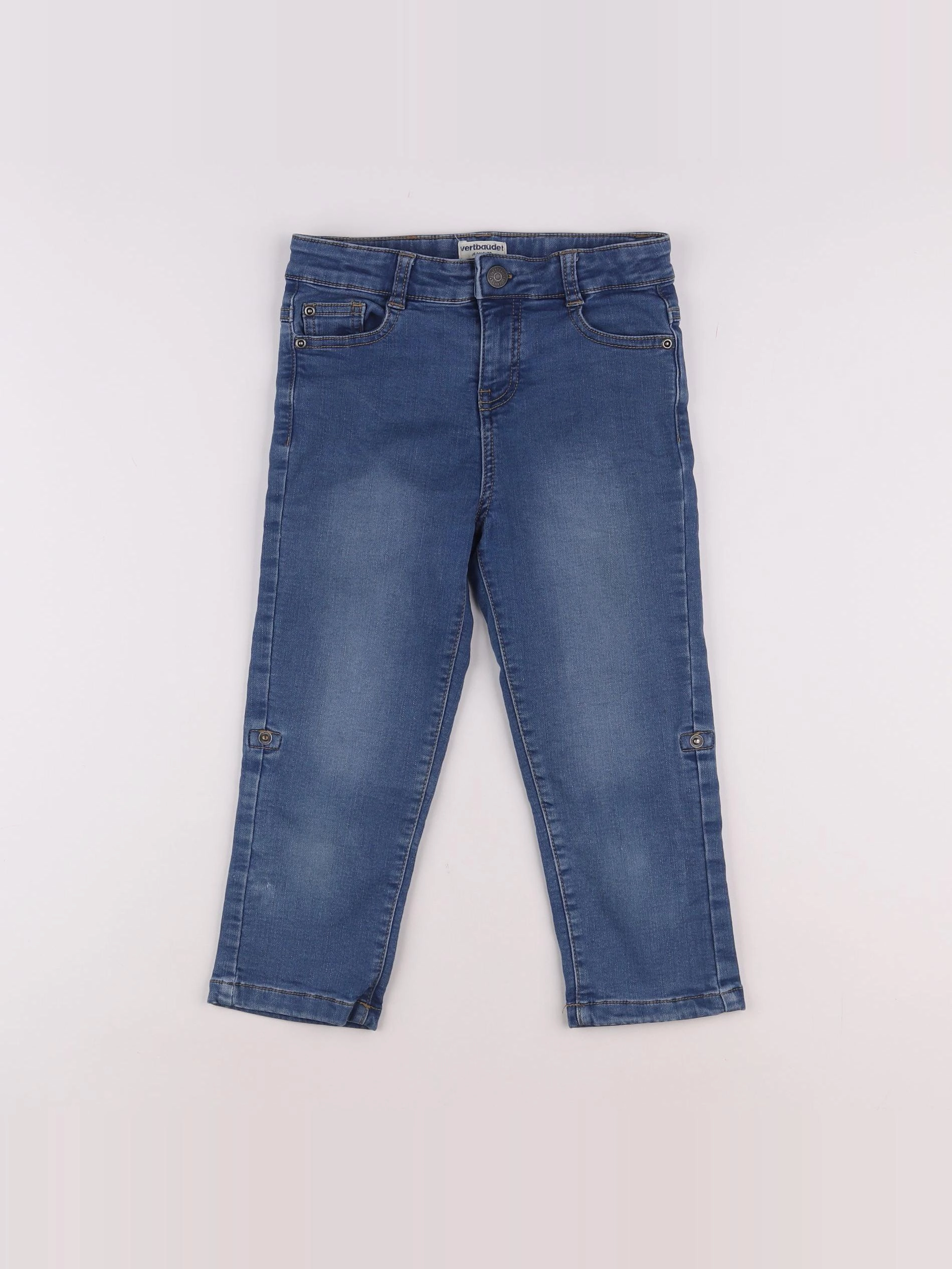 Vertbaudet - pantacourt bleu - 8 ans