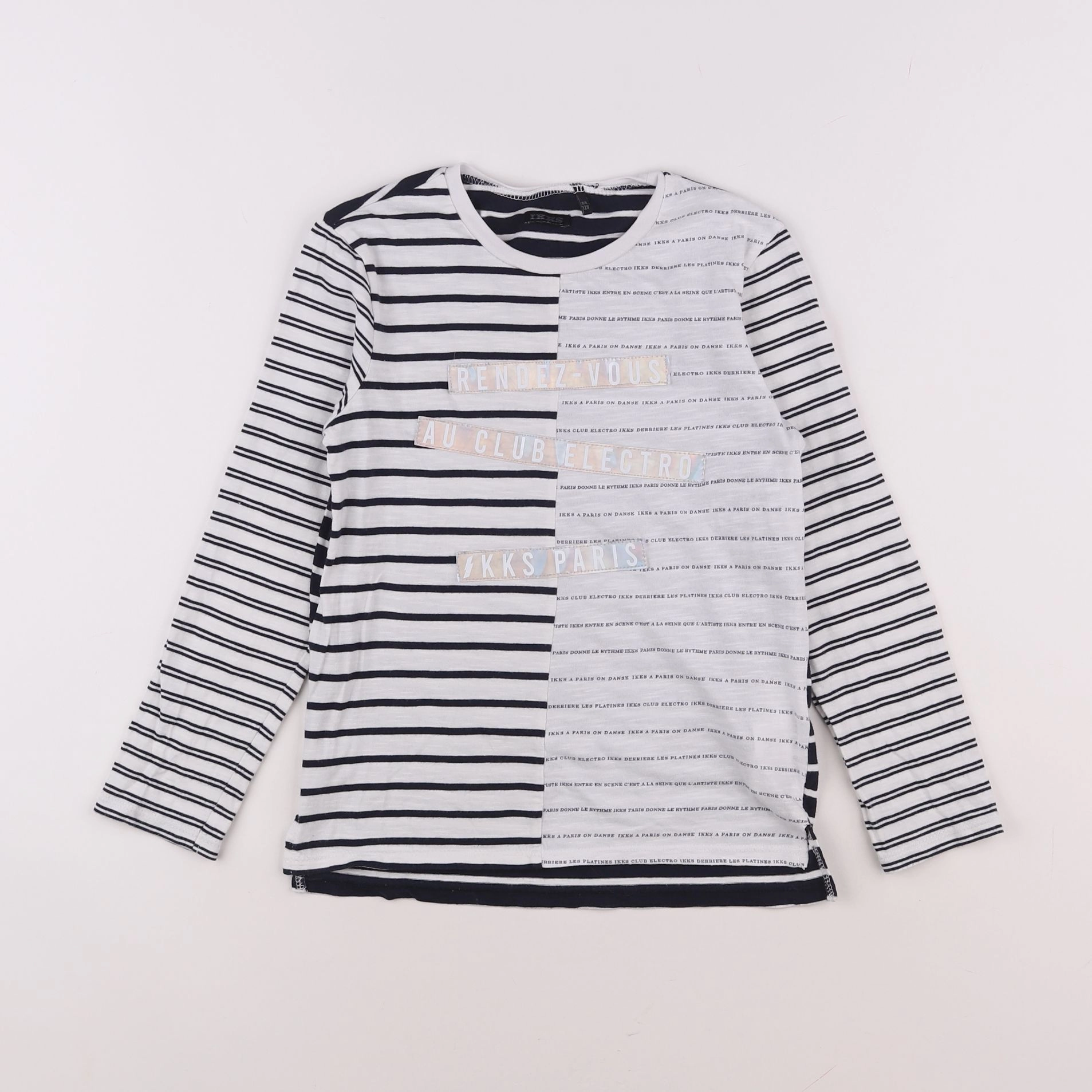 IKKS - tee-shirt blanc - 8 ans