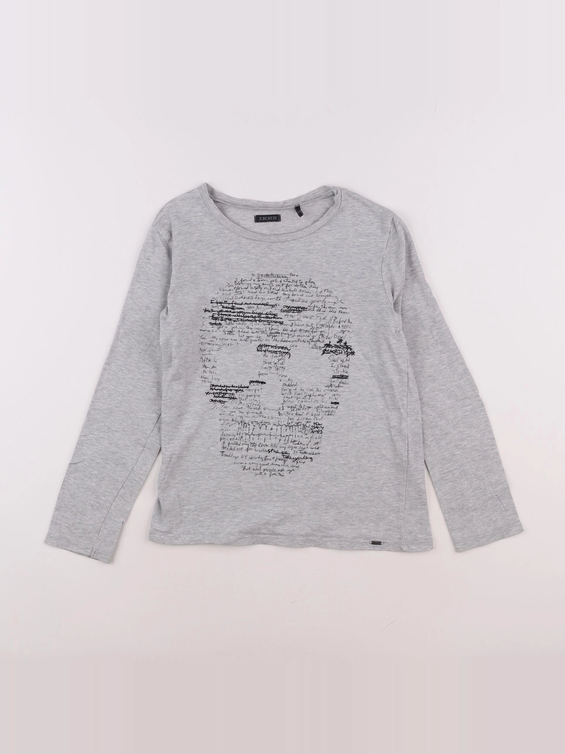 IKKS - tee-shirt gris - 8 ans