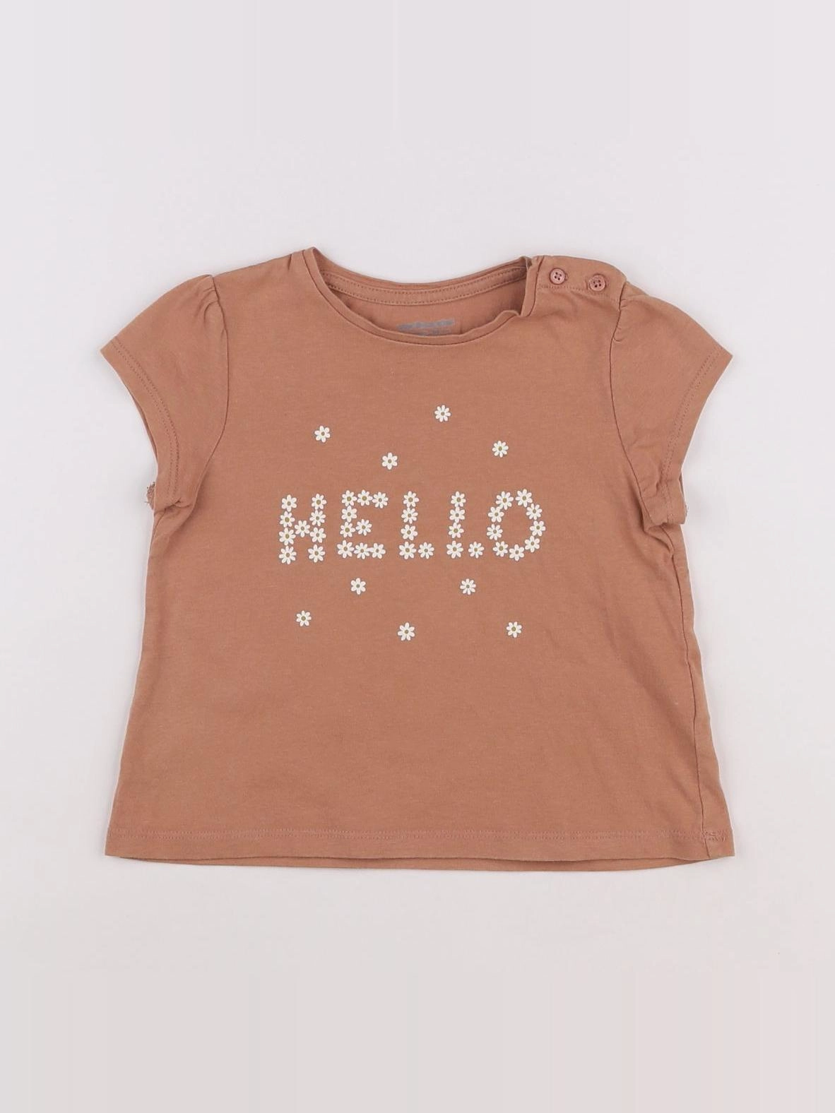 Vertbaudet - tee-shirt marron - 2 ans