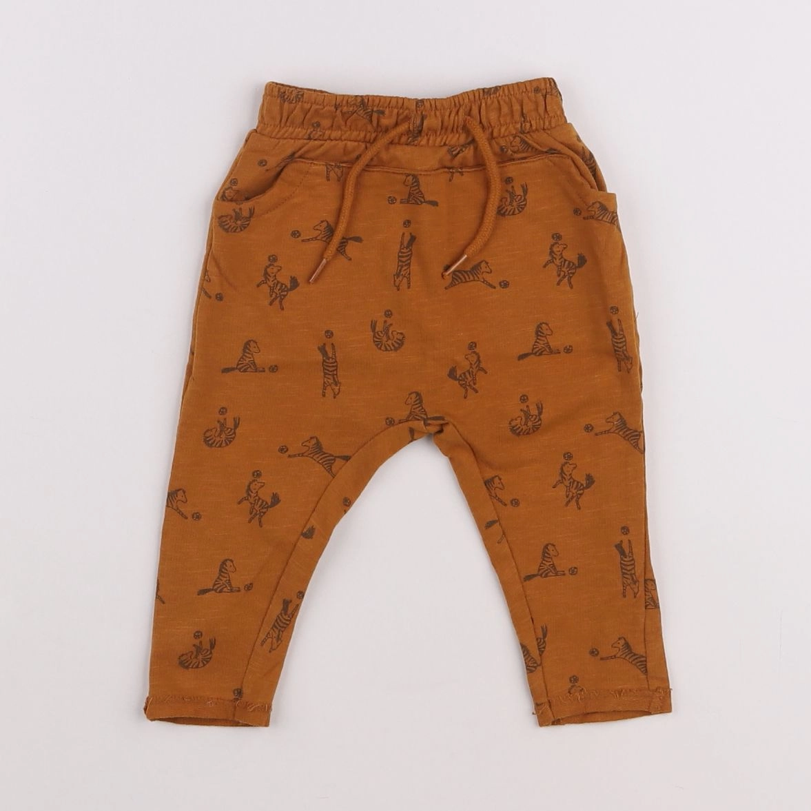 Vertbaudet - sarouel marron - 3 mois