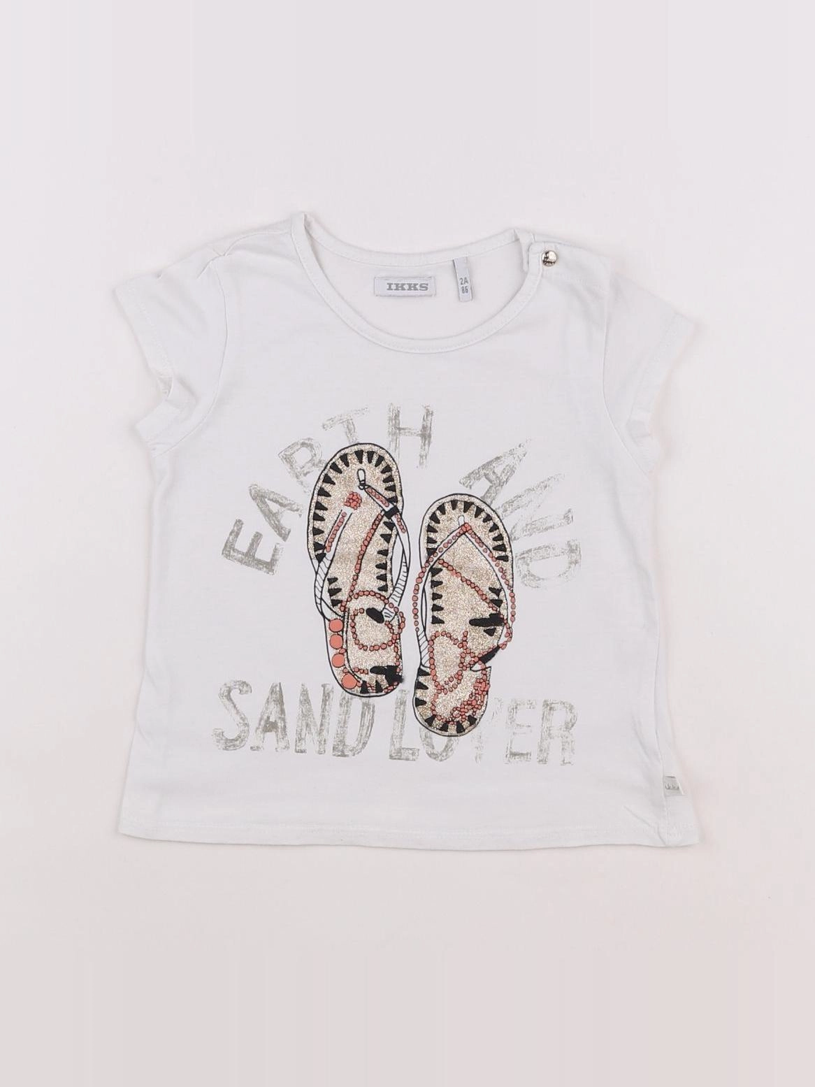 IKKS - tee-shirt blanc - 2 ans