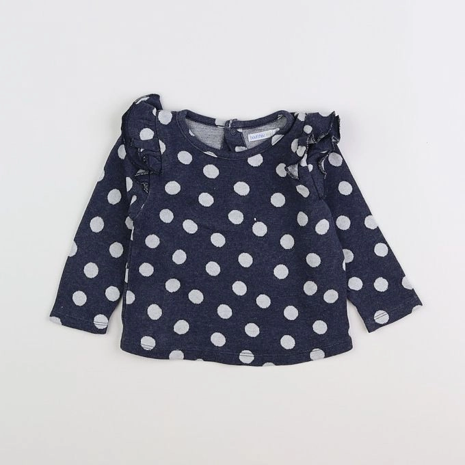 Boutchou - tee-shirt bleu - 12 mois