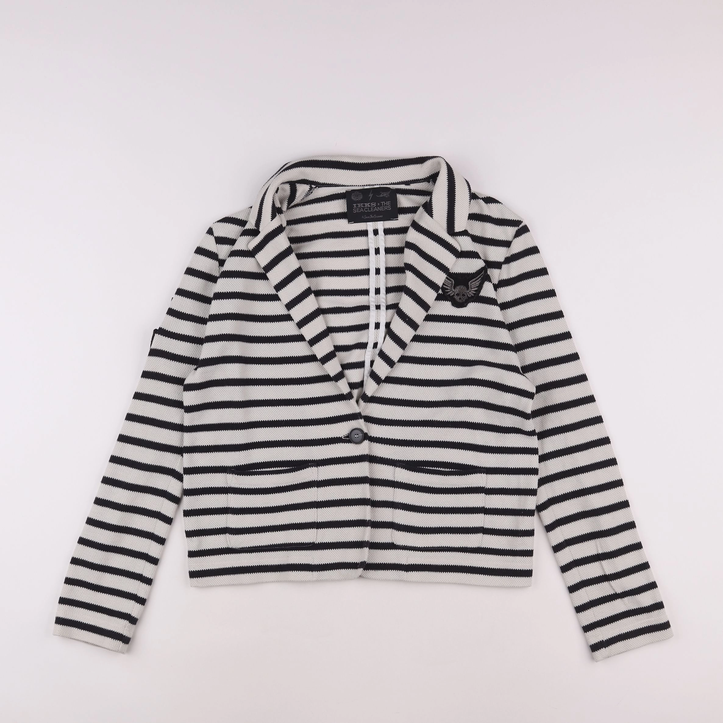IKKS - veste blanc, noir - 10 ans