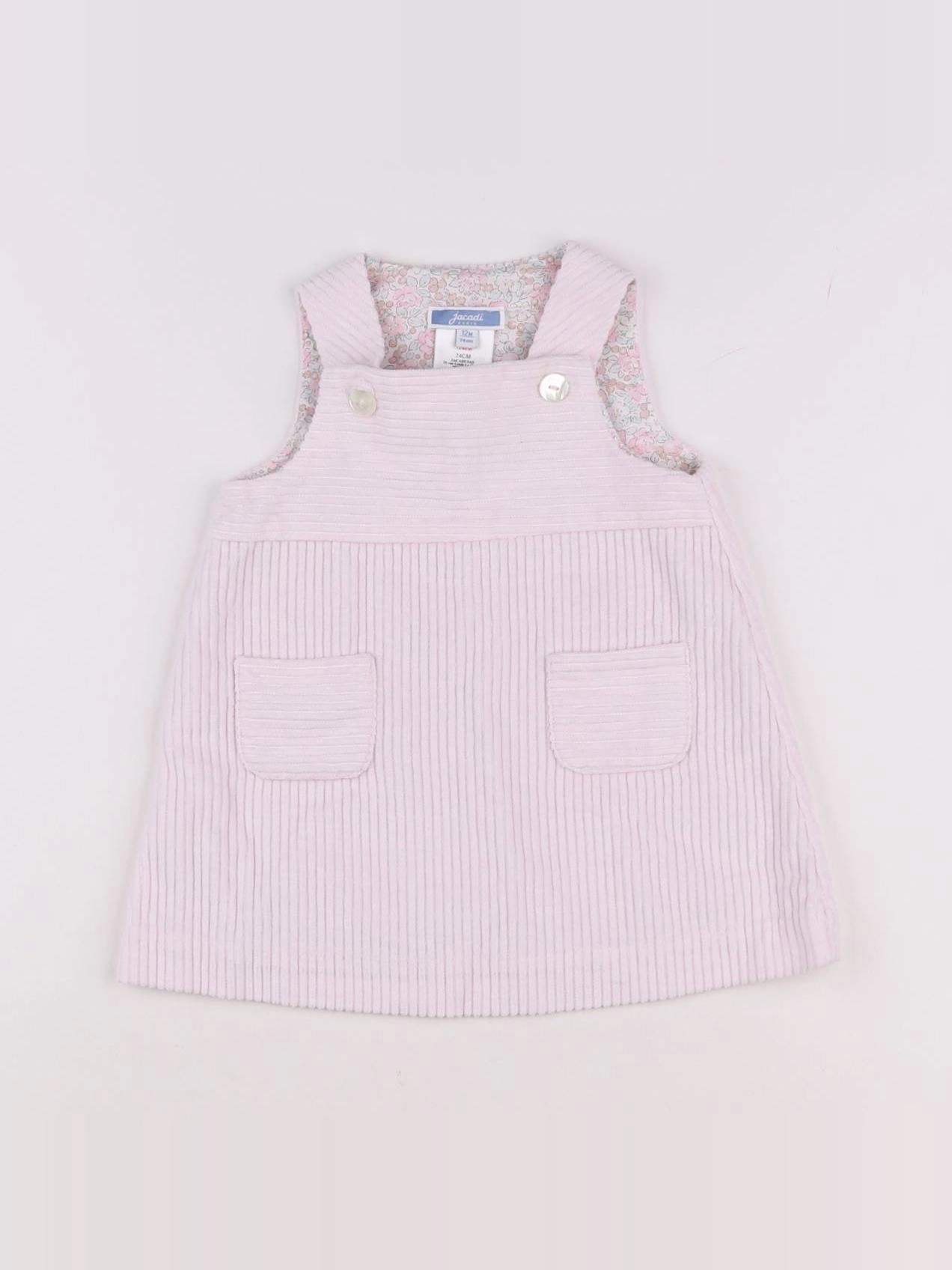 Jacadi - robe rose - 12 mois