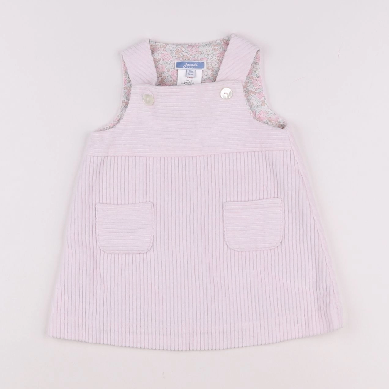 Jacadi - robe rose - 12 mois