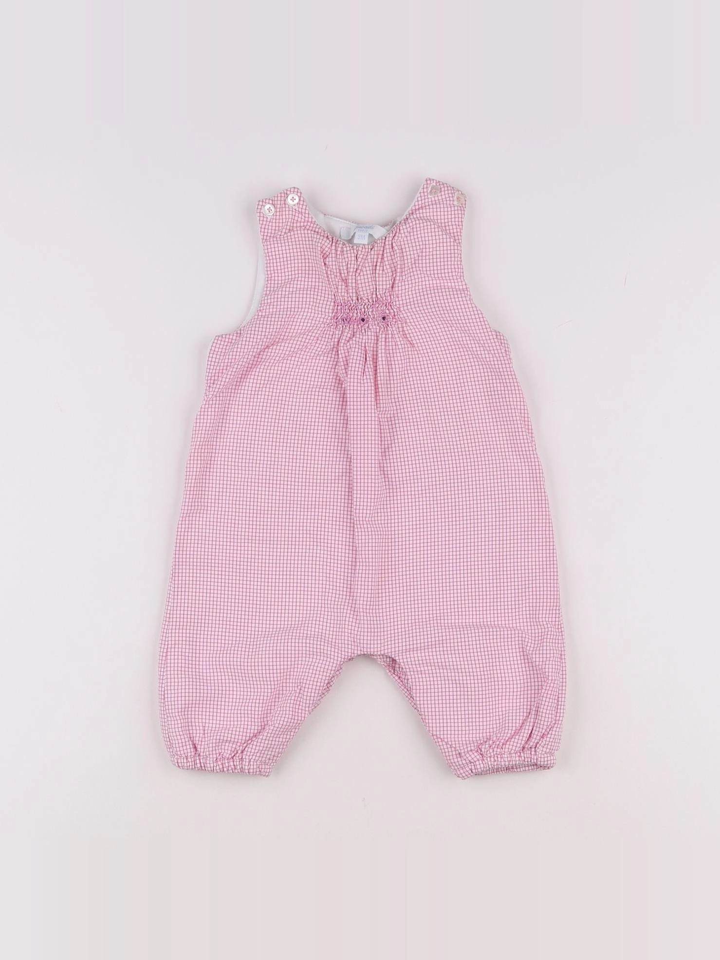Jacadi - salopette rose - 3 mois