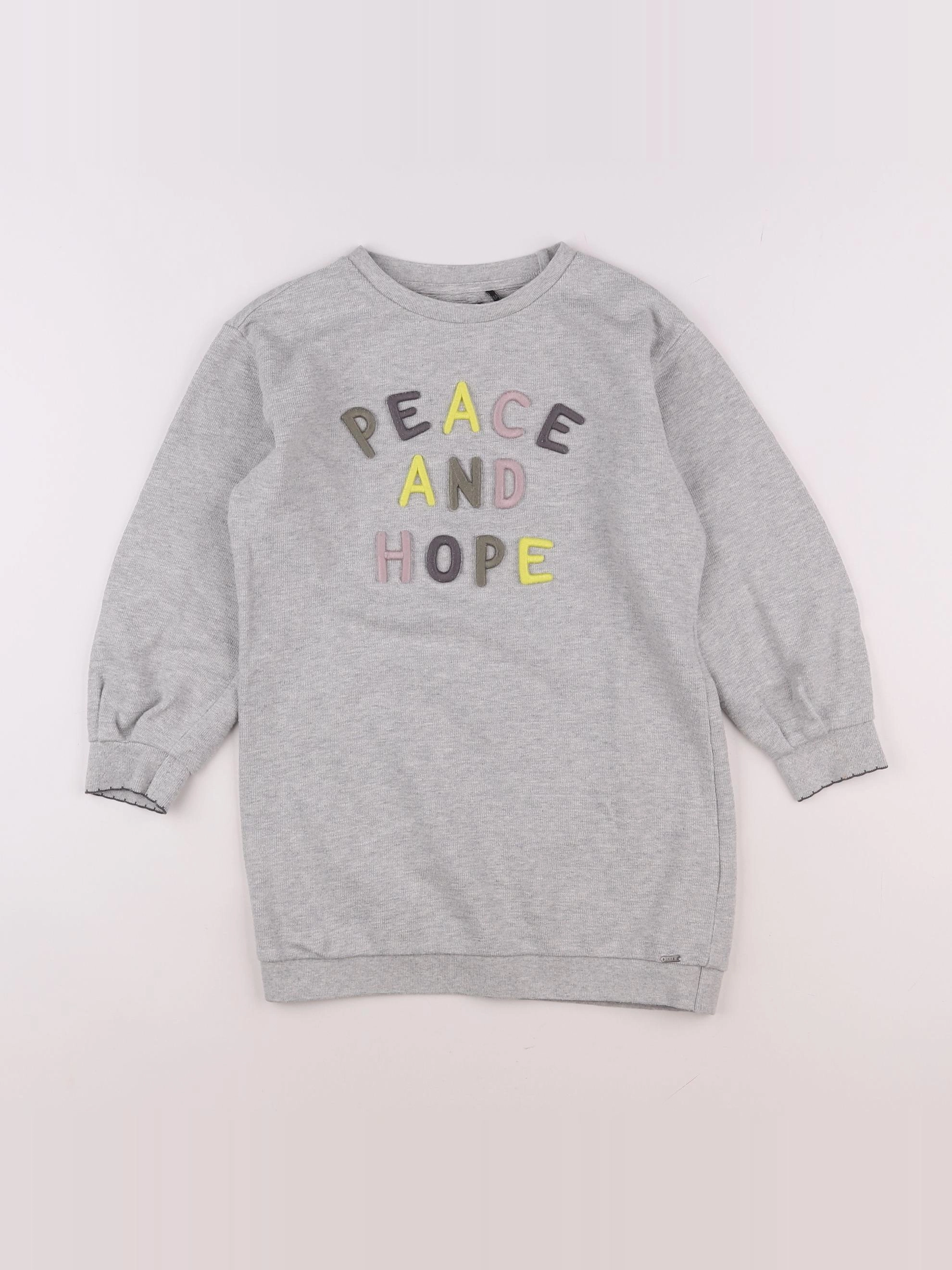 IKKS - robe gris - 8 ans