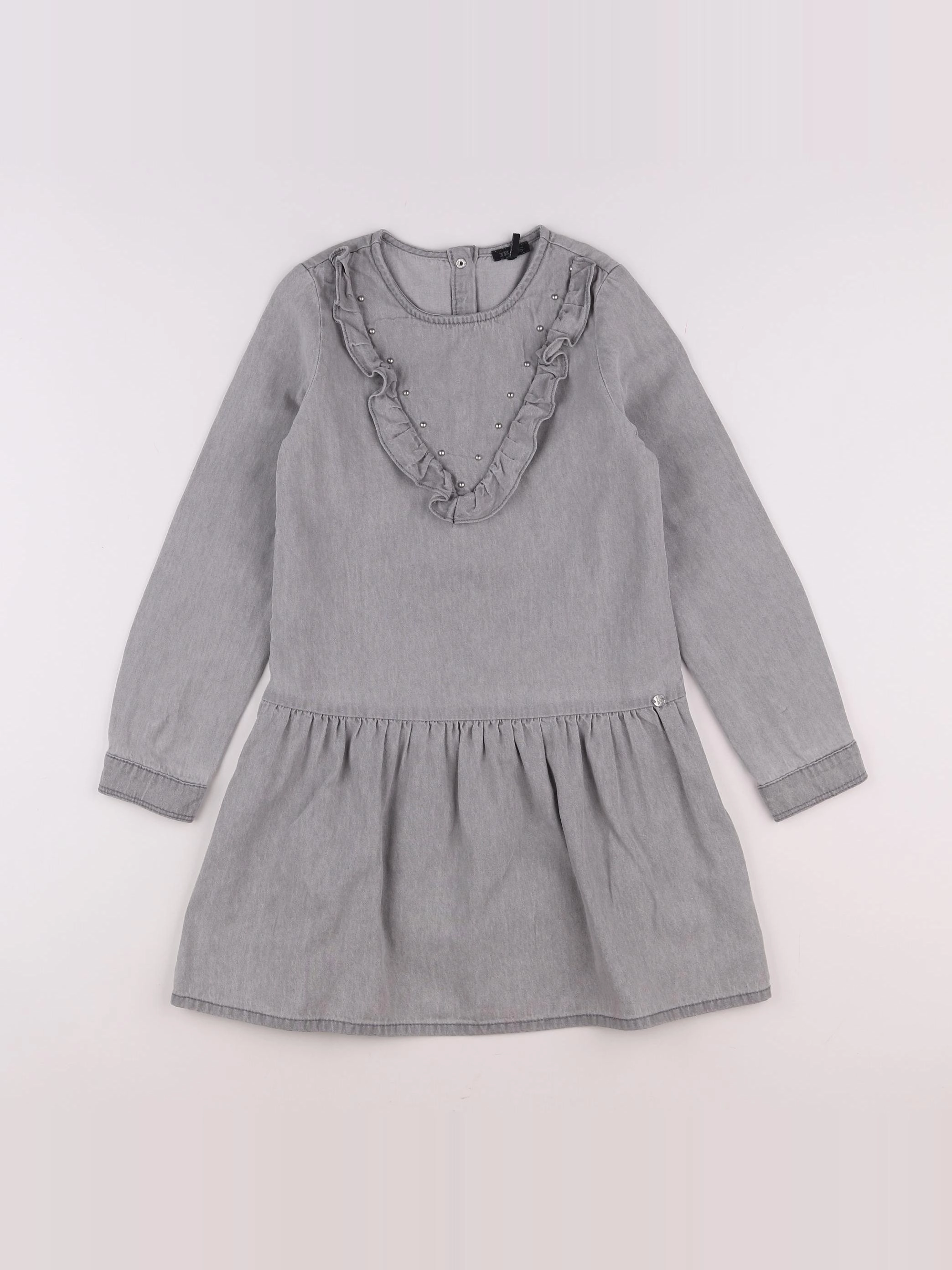 IKKS - robe gris - 8 ans