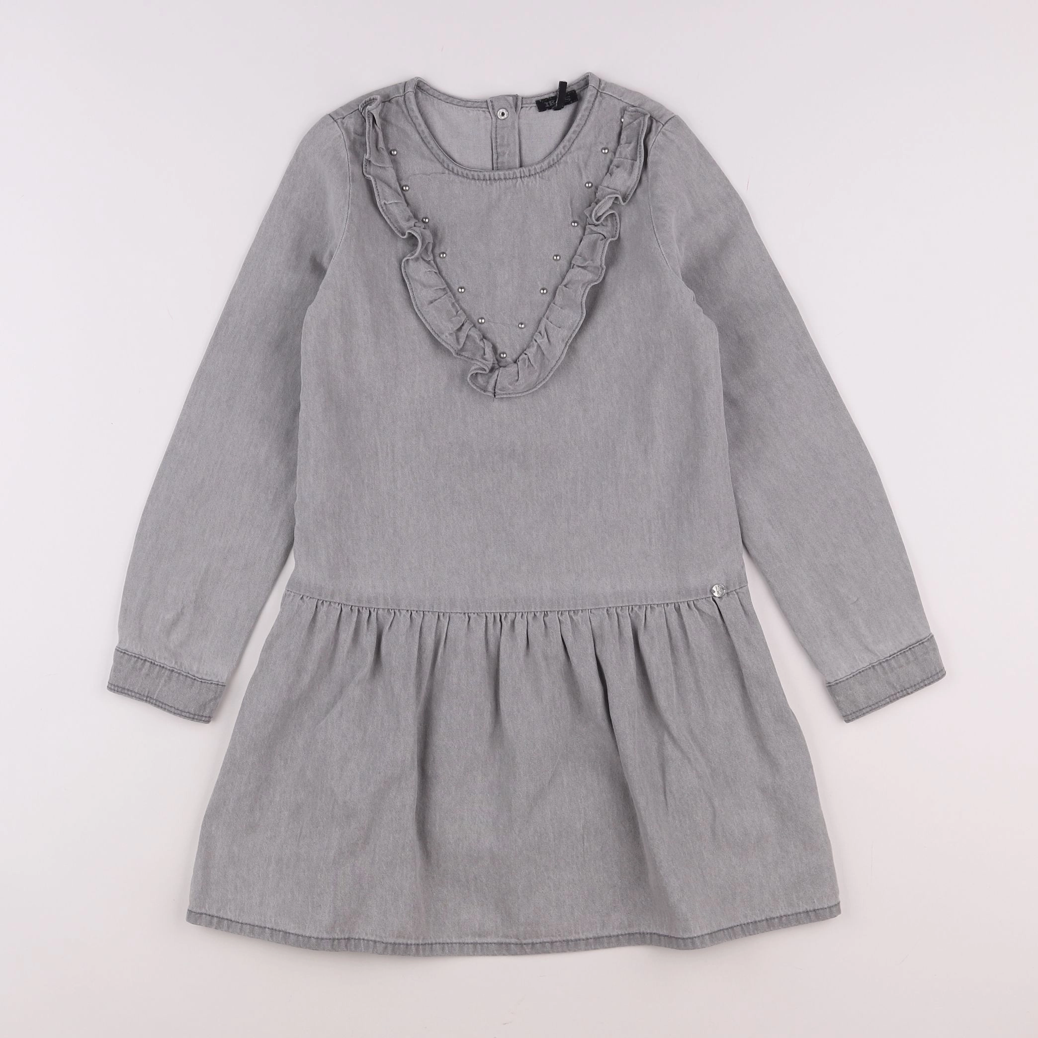 IKKS - robe gris - 8 ans