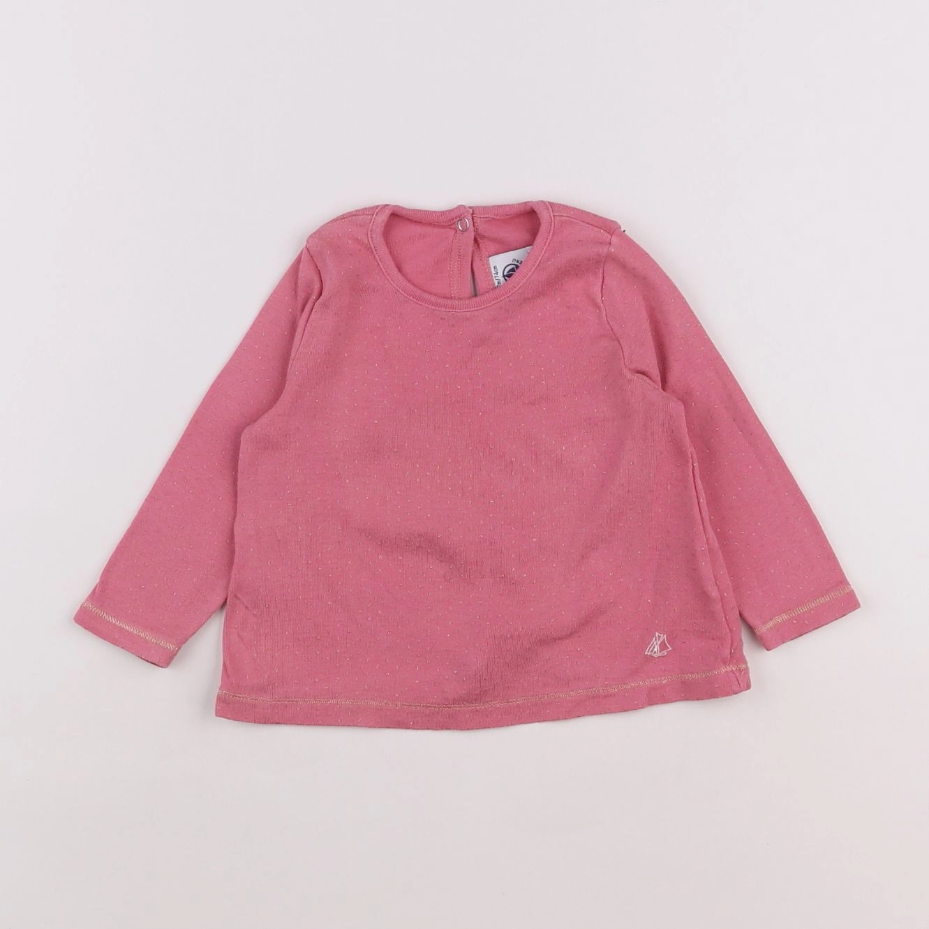 Petit Bateau - tee-shirt rose - 12 mois