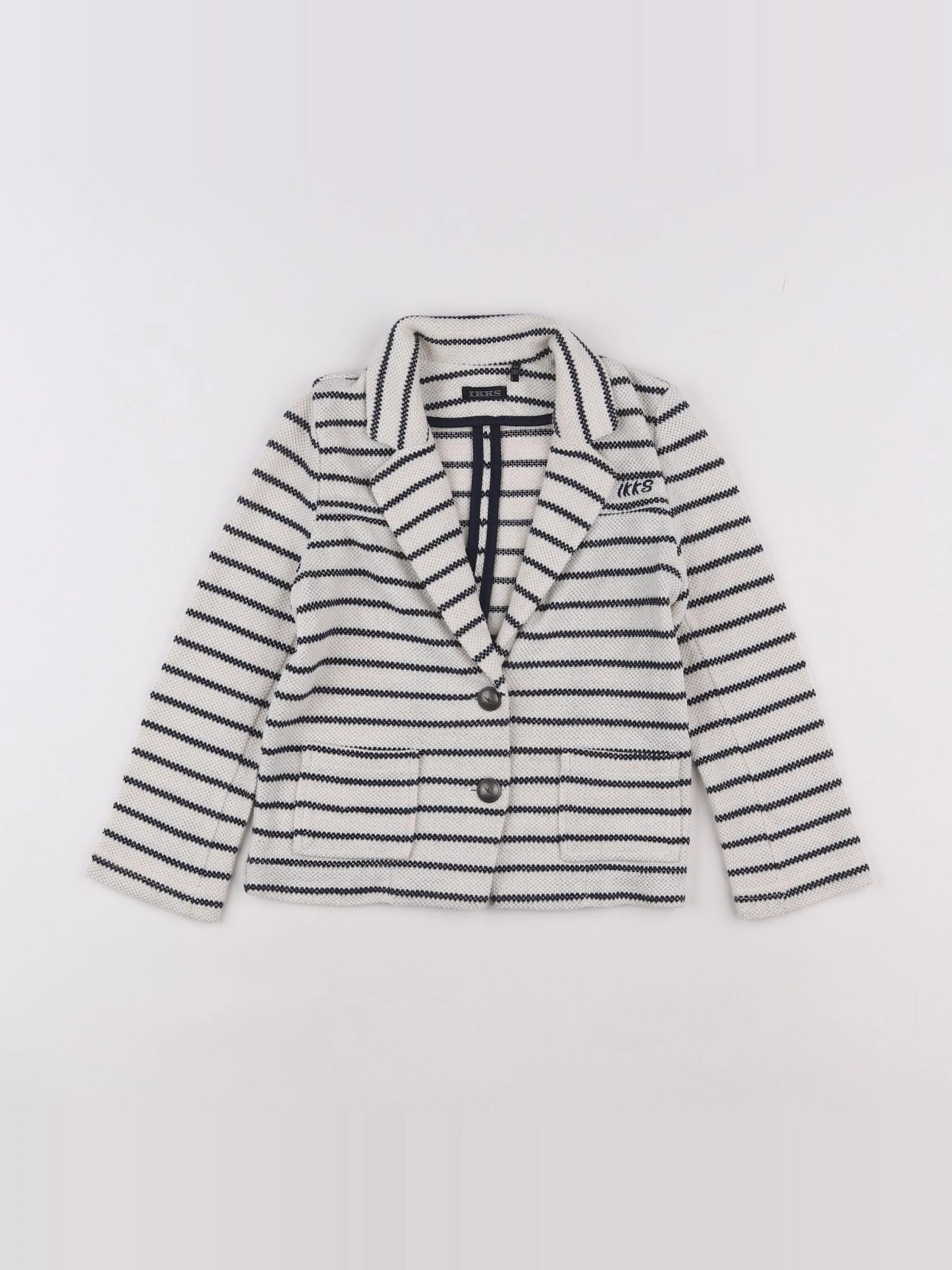IKKS - veste bleu, beige - 4 ans