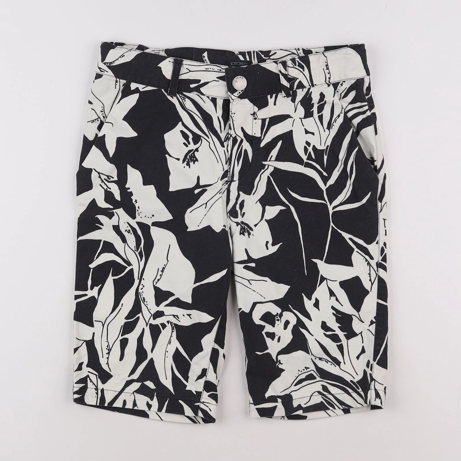 IKKS - short noir, blanc - 12 ans