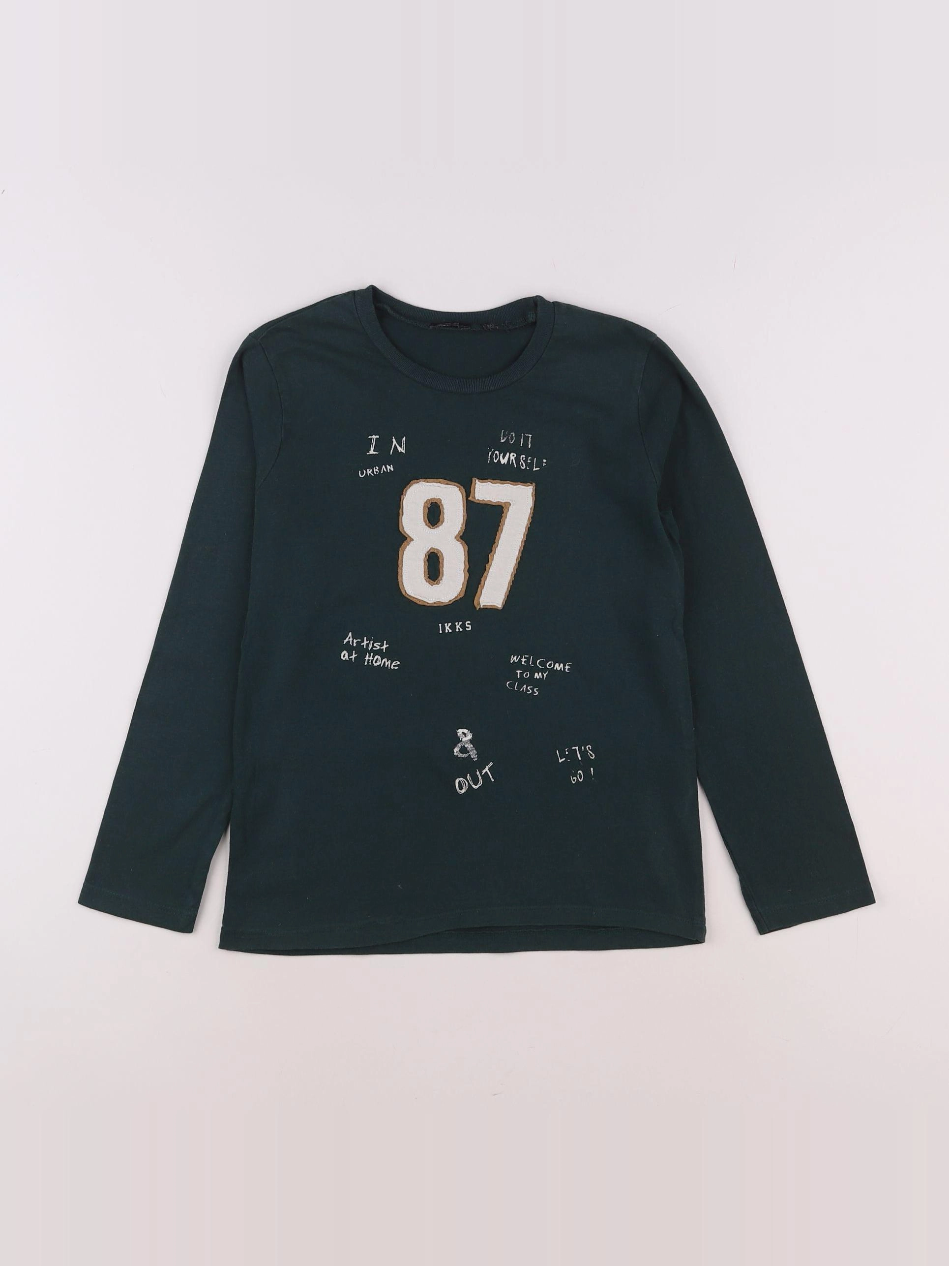 IKKS - tee-shirt vert - 8 ans