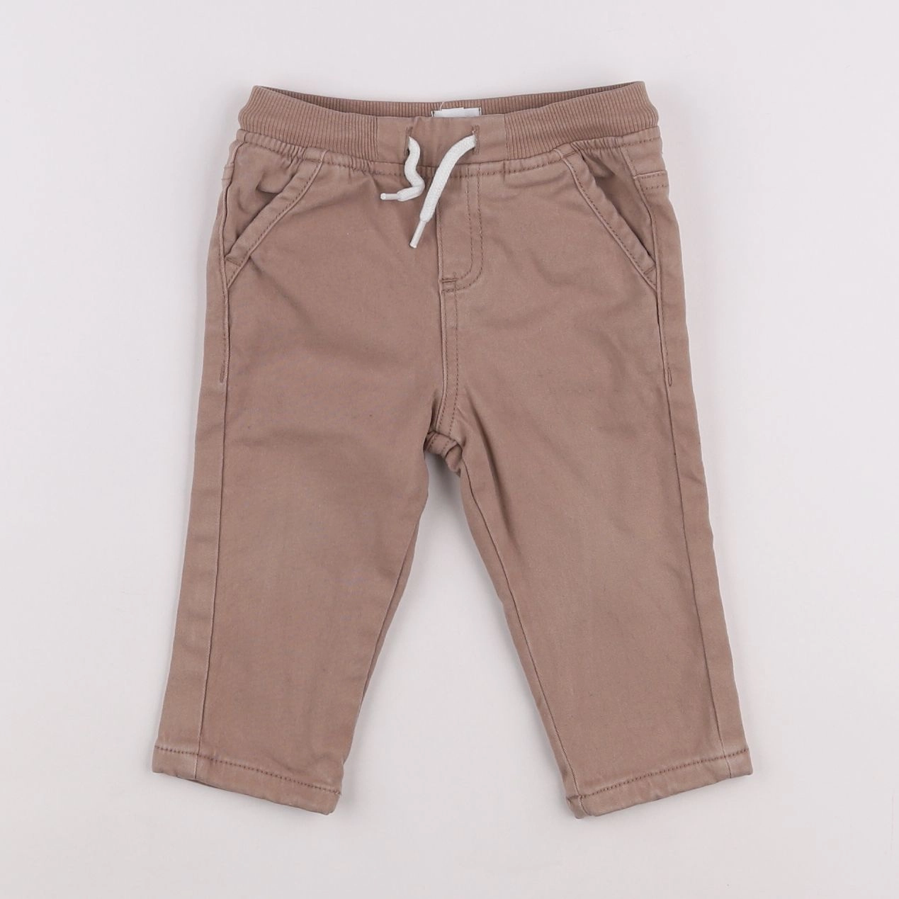 Vertbaudet - pantalon marron - 12 mois