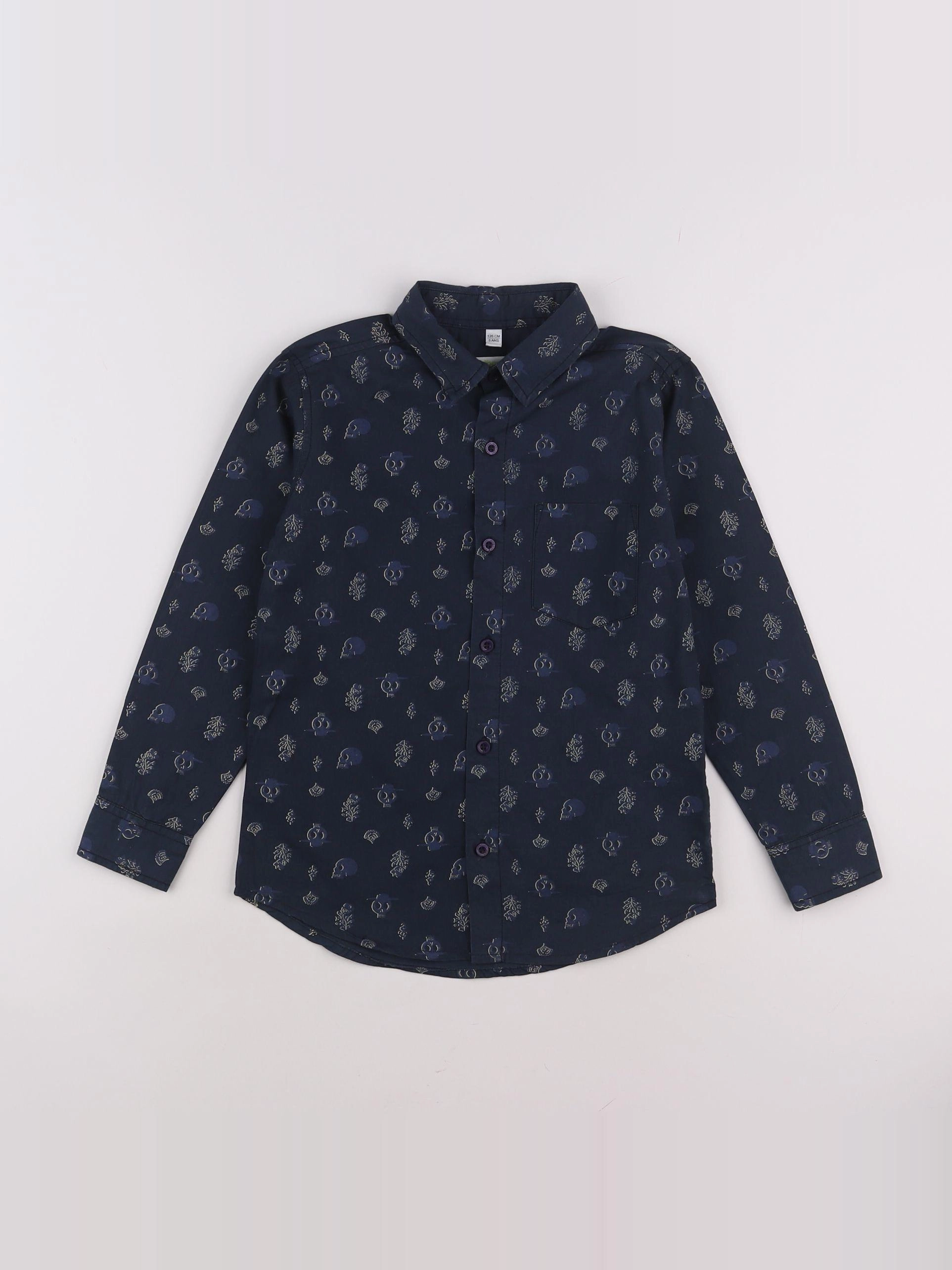 Vertbaudet - chemise bleu - 8 ans