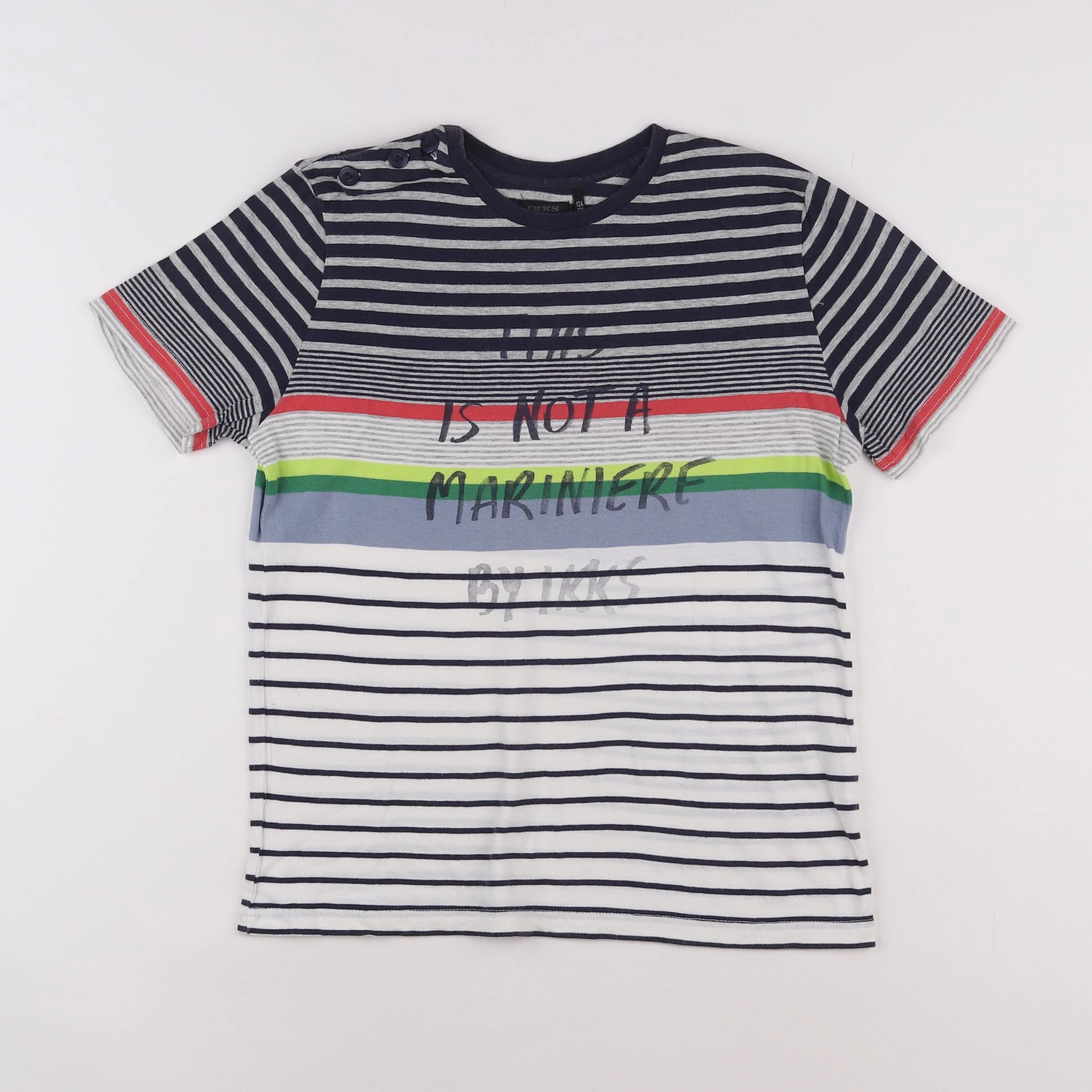 IKKS - tee-shirt multicolore - 12 ans