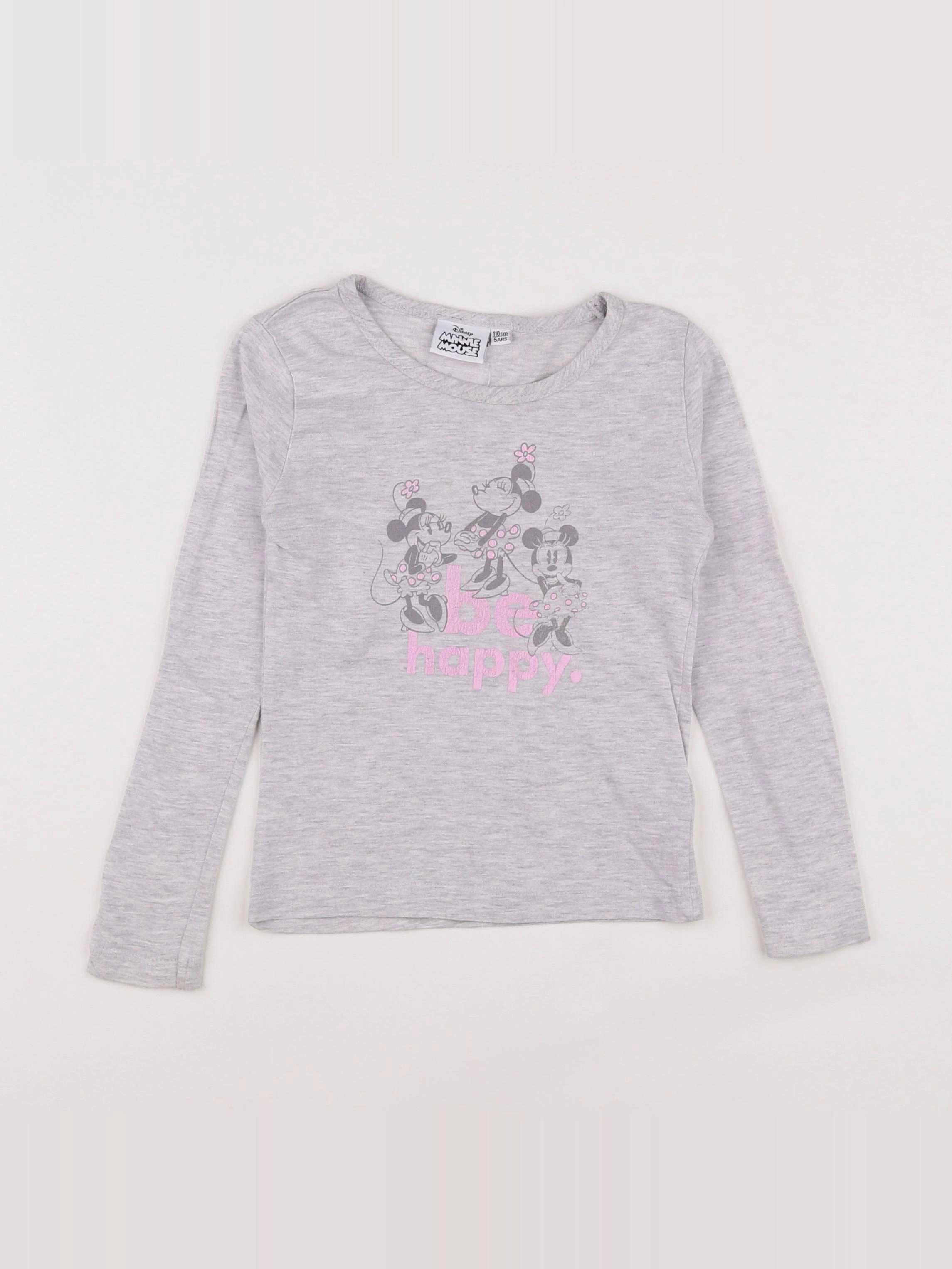 Vertbaudet - tee-shirt gris - 5 ans