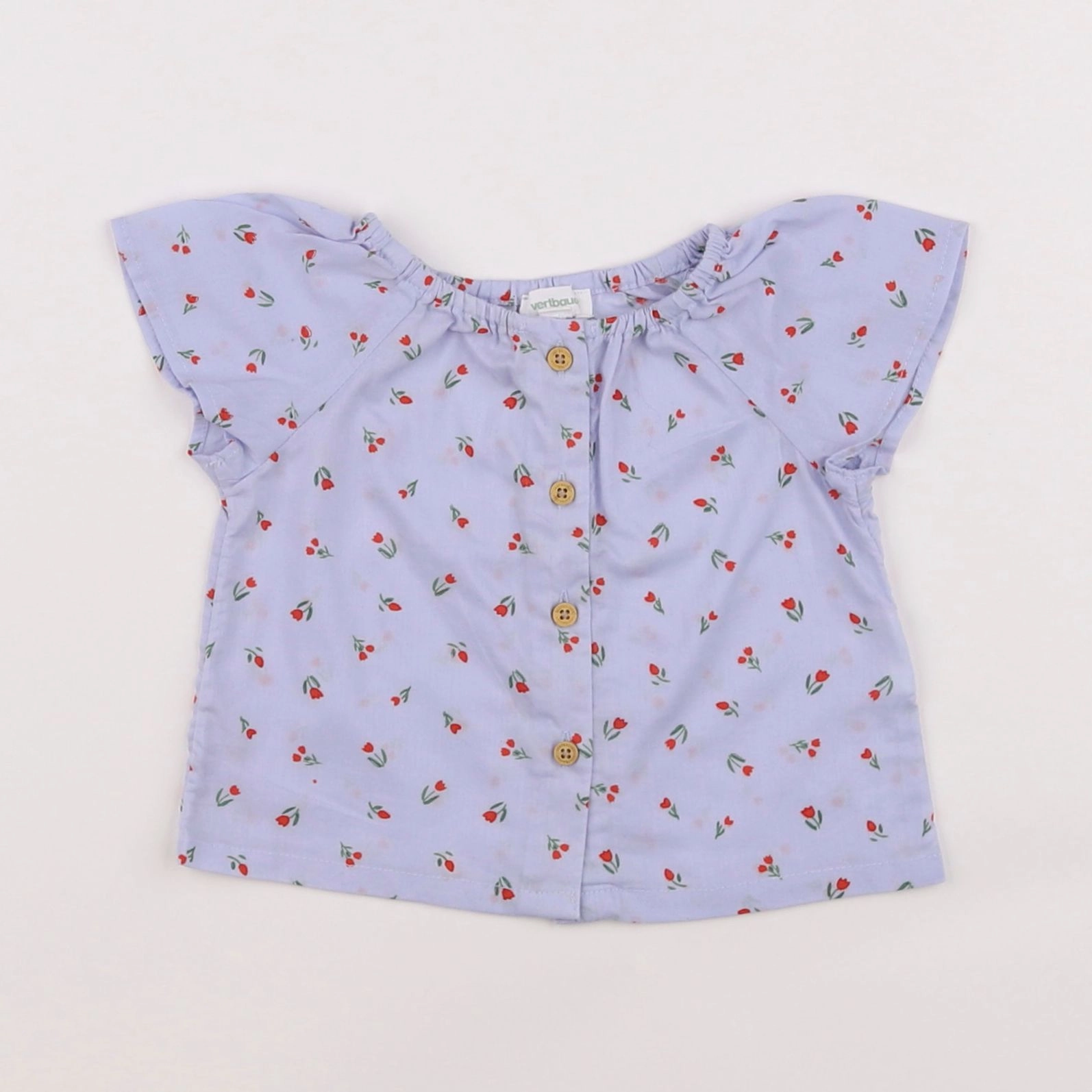 Vertbaudet - blouse bleu - 3 mois