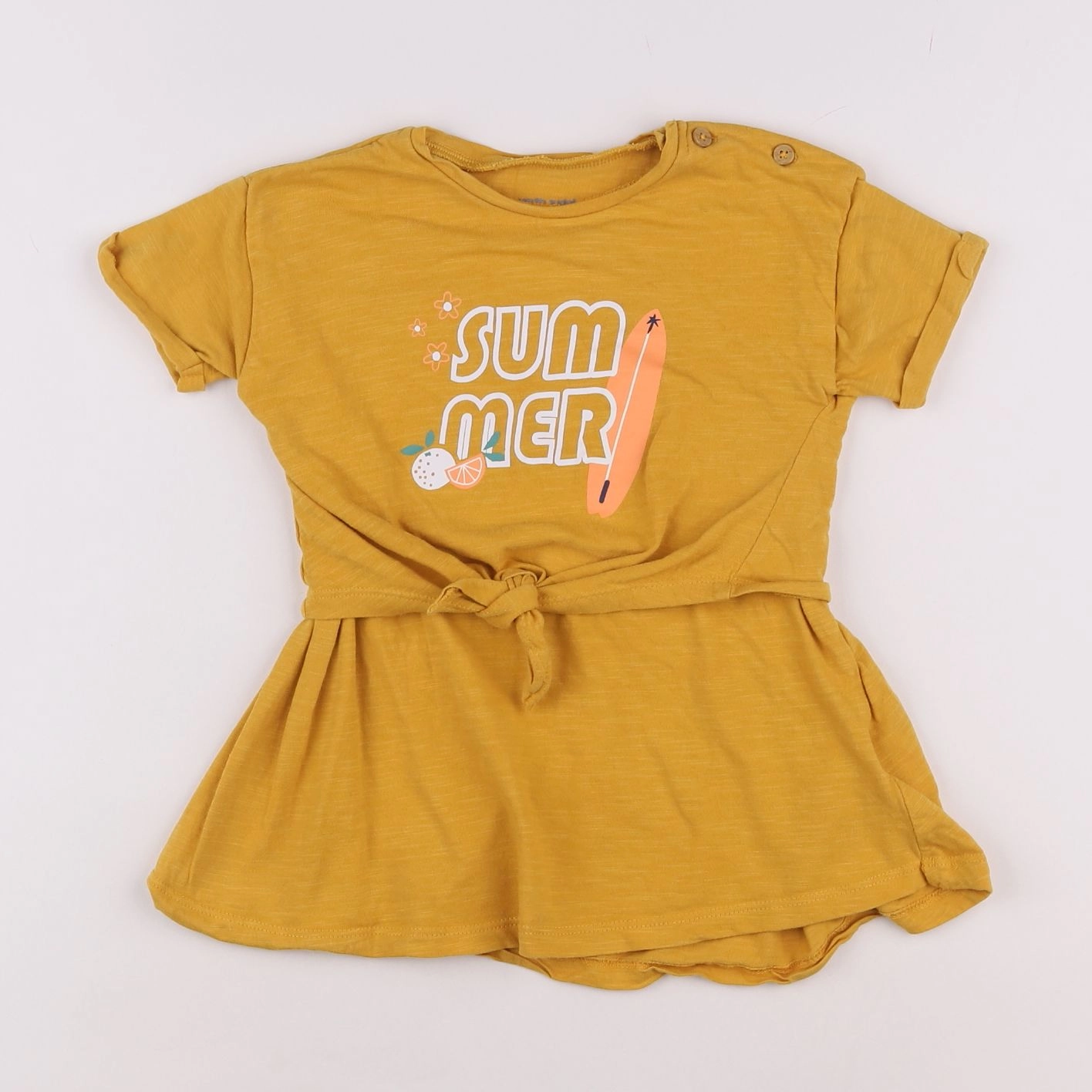 Vertbaudet - robe jaune - 2 ans