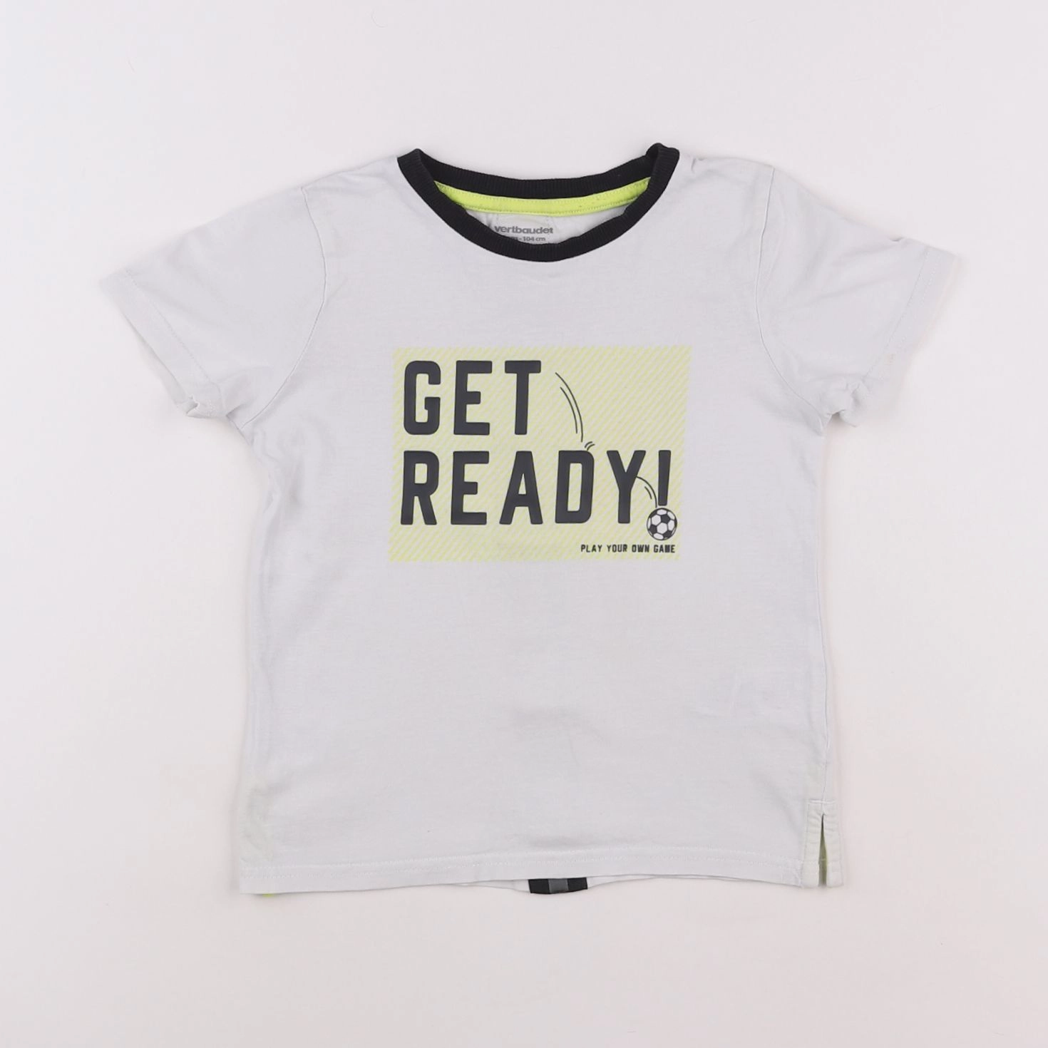 Vertbaudet - tee-shirt blanc - 4 ans