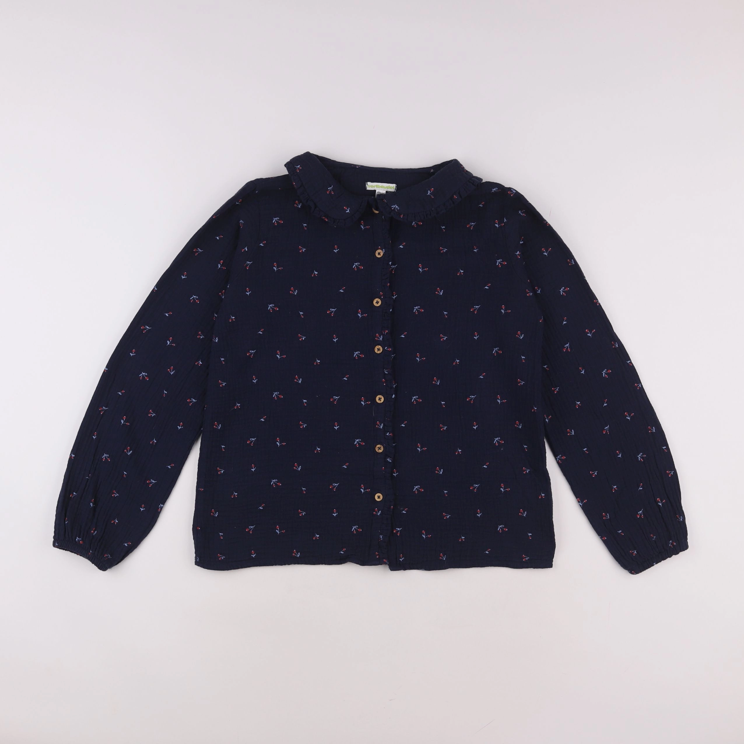 Vertbaudet - blouse bleu - 14 ans