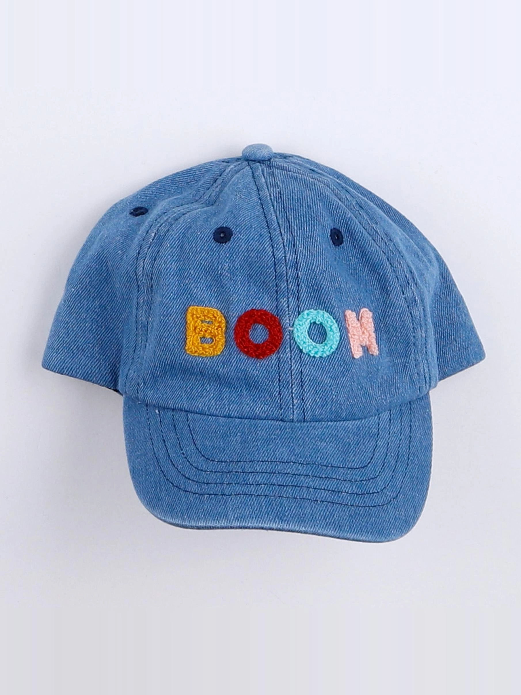Chamaye - casquette "BOOM" bleu - 7/12 ans"