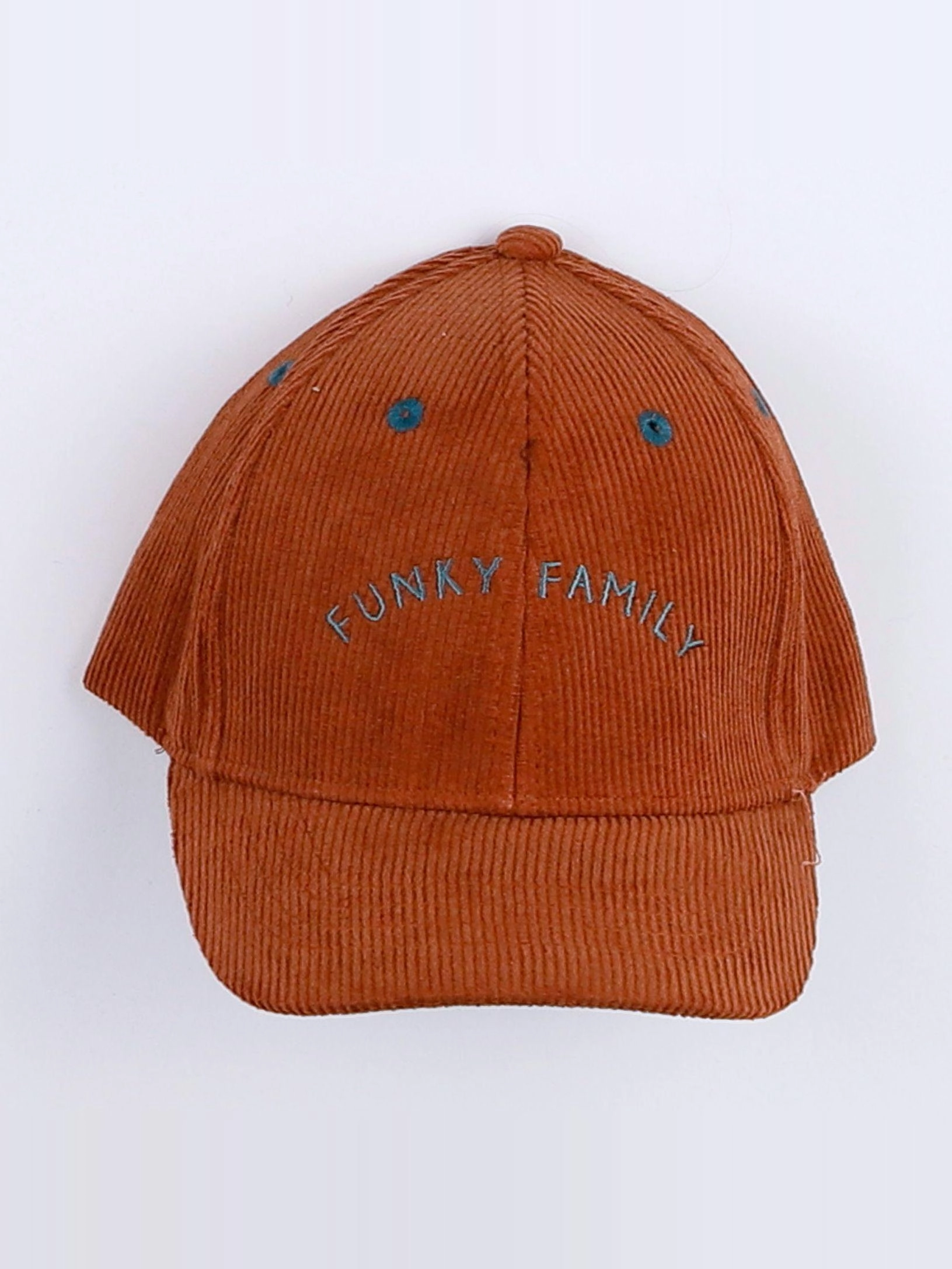 Chamaye - casquette velours "FUNKY FAMILY" marron - 9 mois à 2 ans"