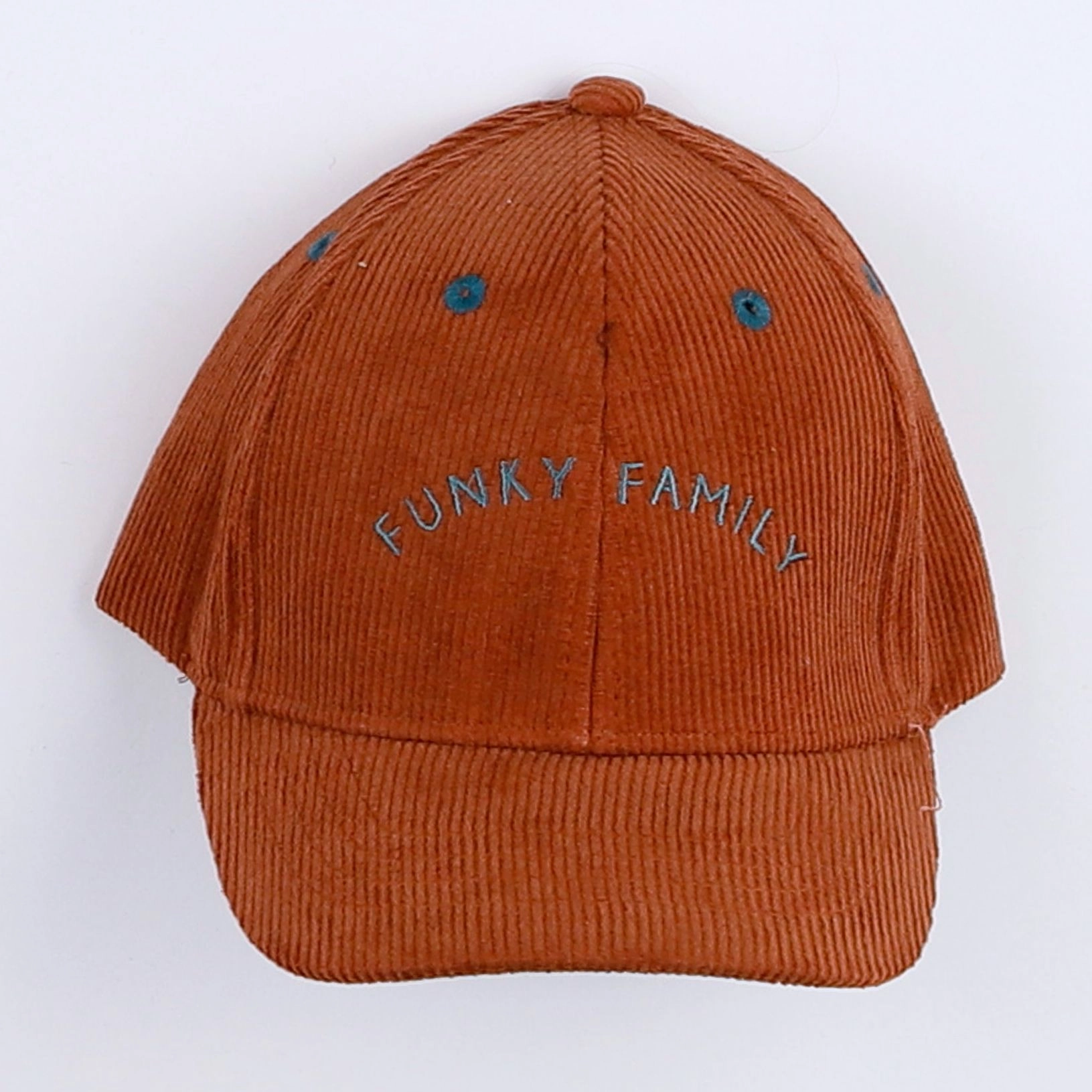 Chamaye - casquette velours "FUNKY FAMILY" marron - 7/12 ans"