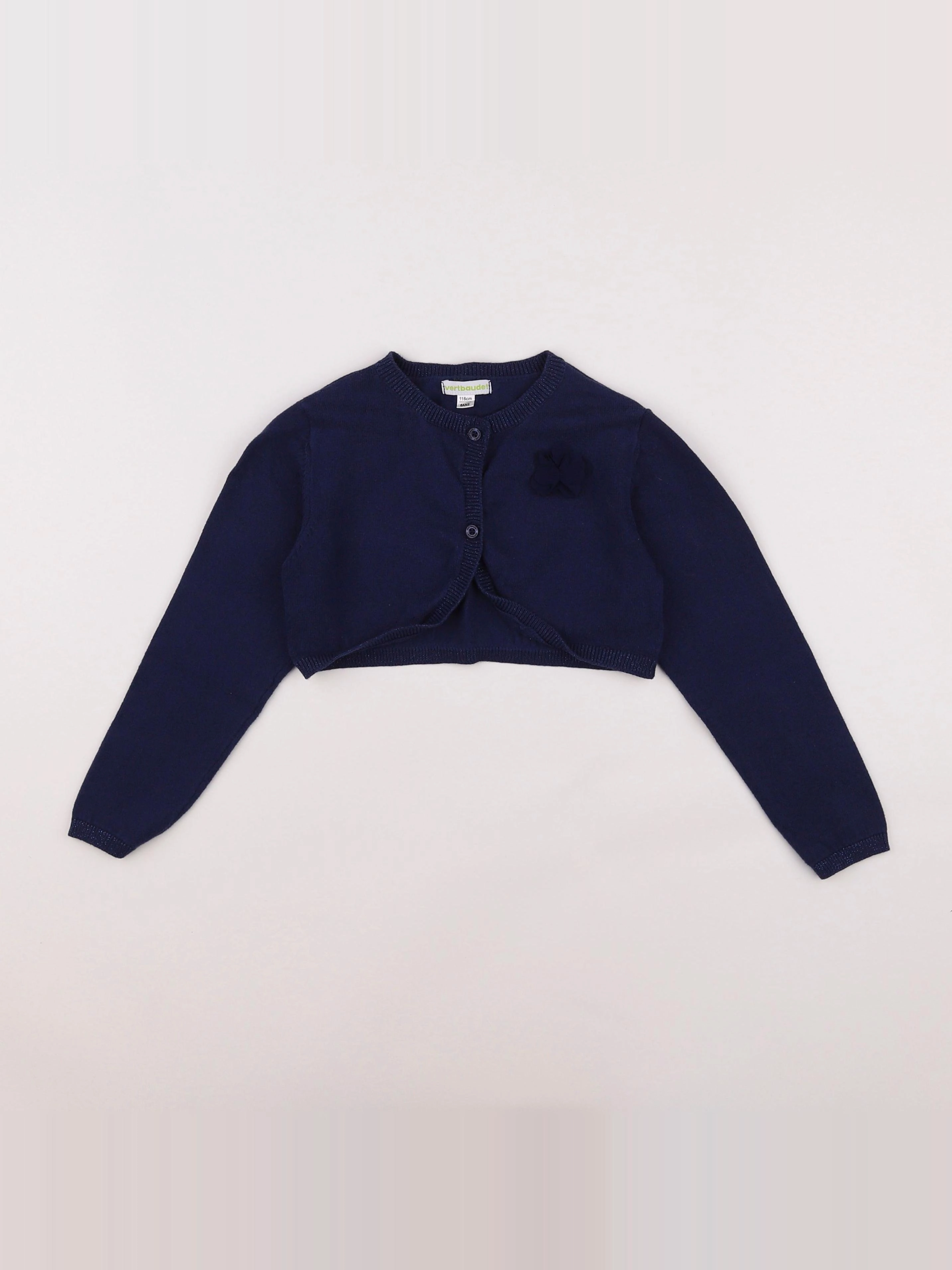 Vertbaudet - gilet bleu - 6 ans