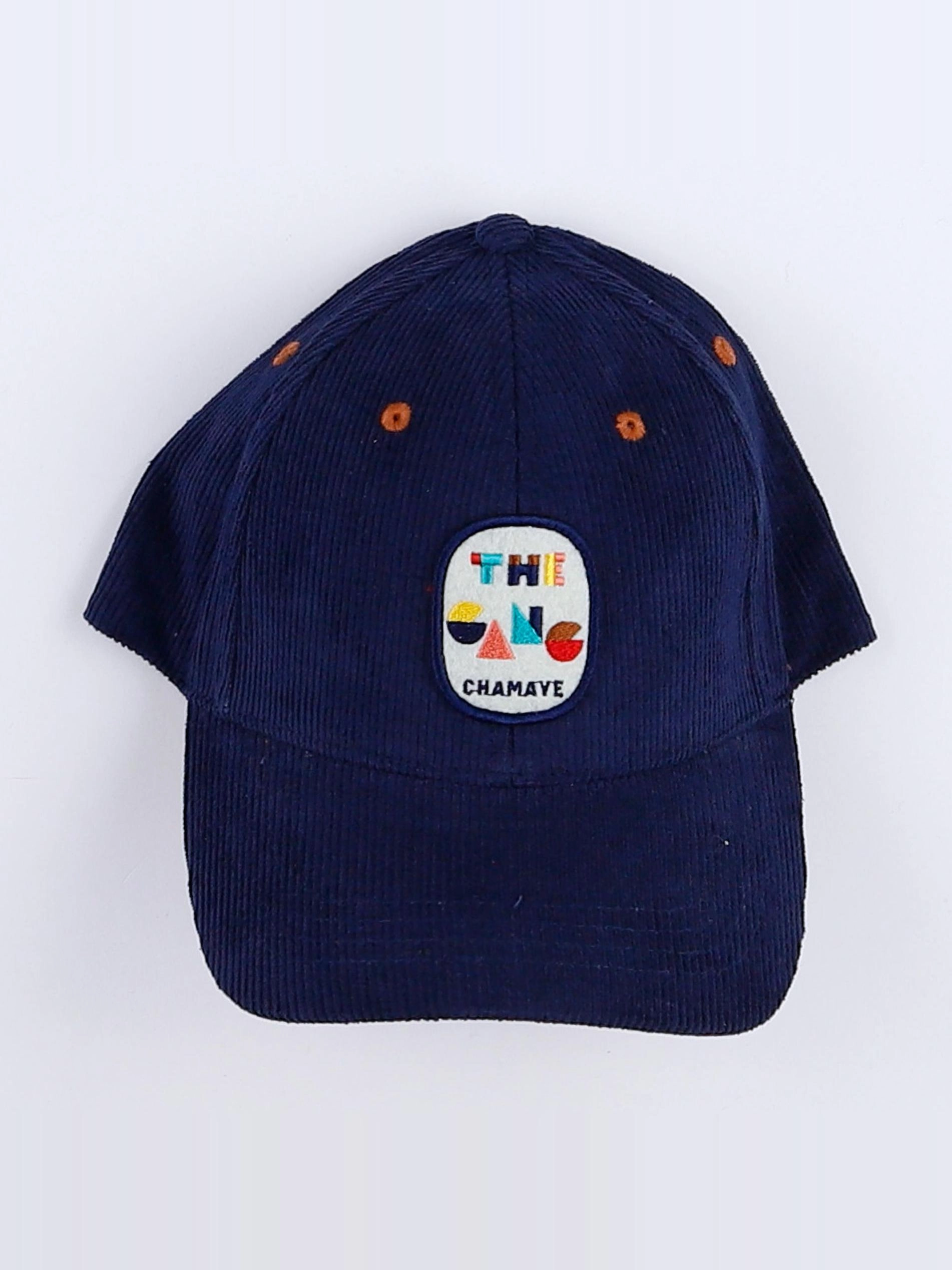 Chamaye - casquette velours "THE GANG" bleu - 9 mois à 2 ans"