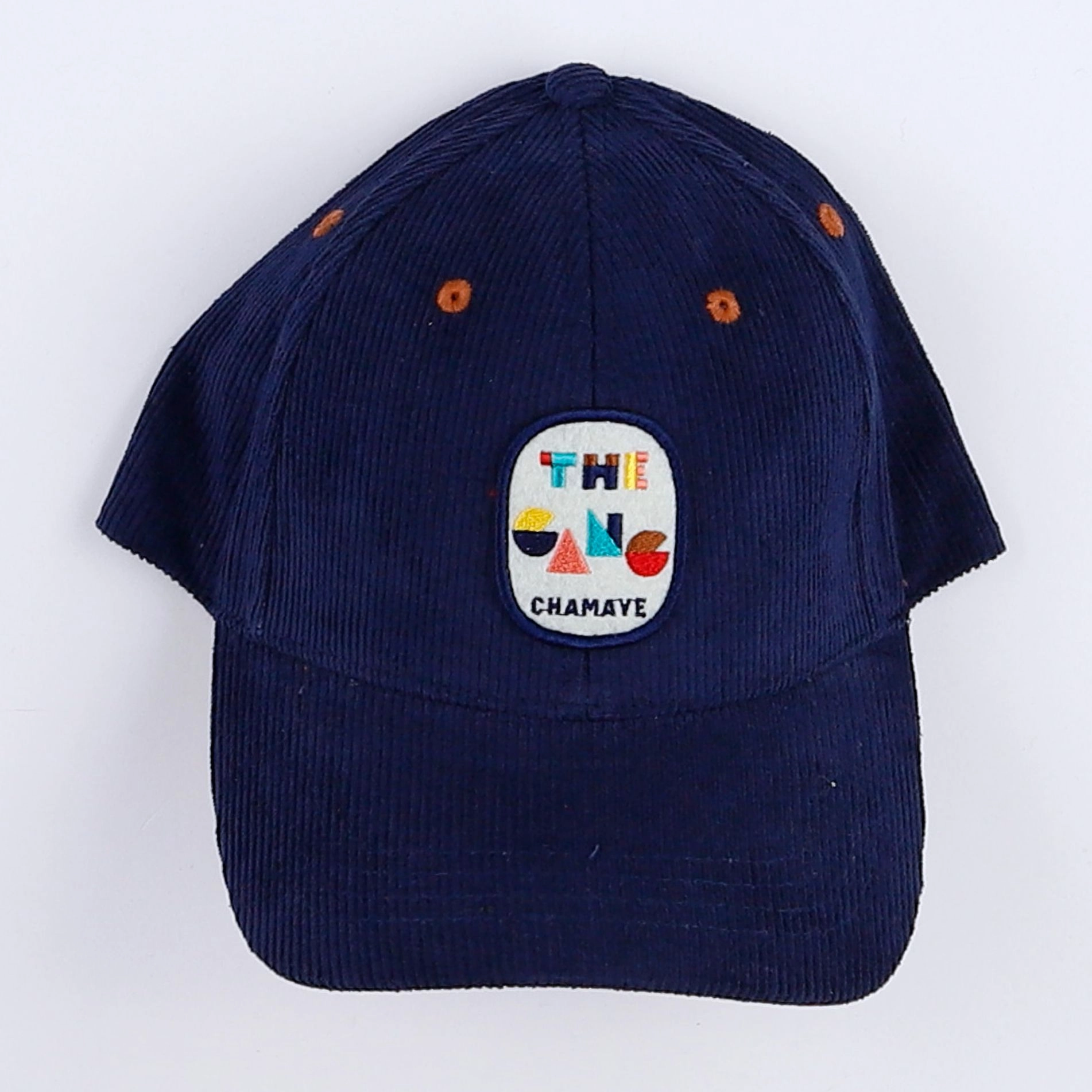 Chamaye - casquette velours "THE GANG" bleu - 7/12 ans"