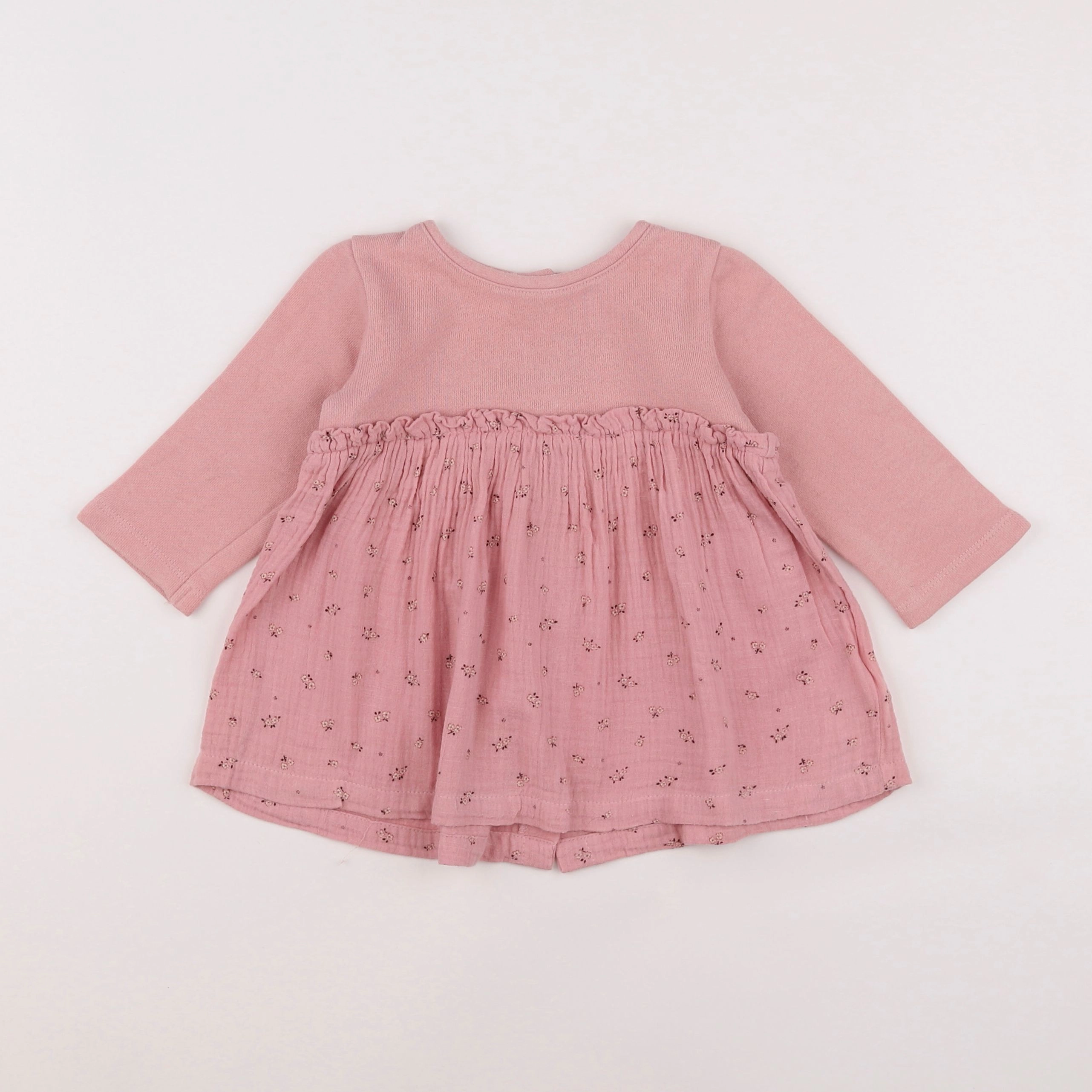 Vertbaudet - robe rose - 9 mois