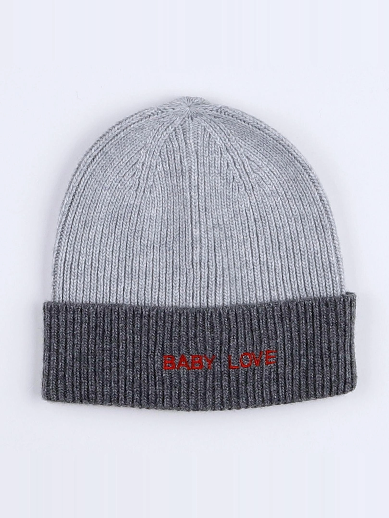Chamaye - bonnet "BABY LOVE" gris - 9 mois à 2 ans"