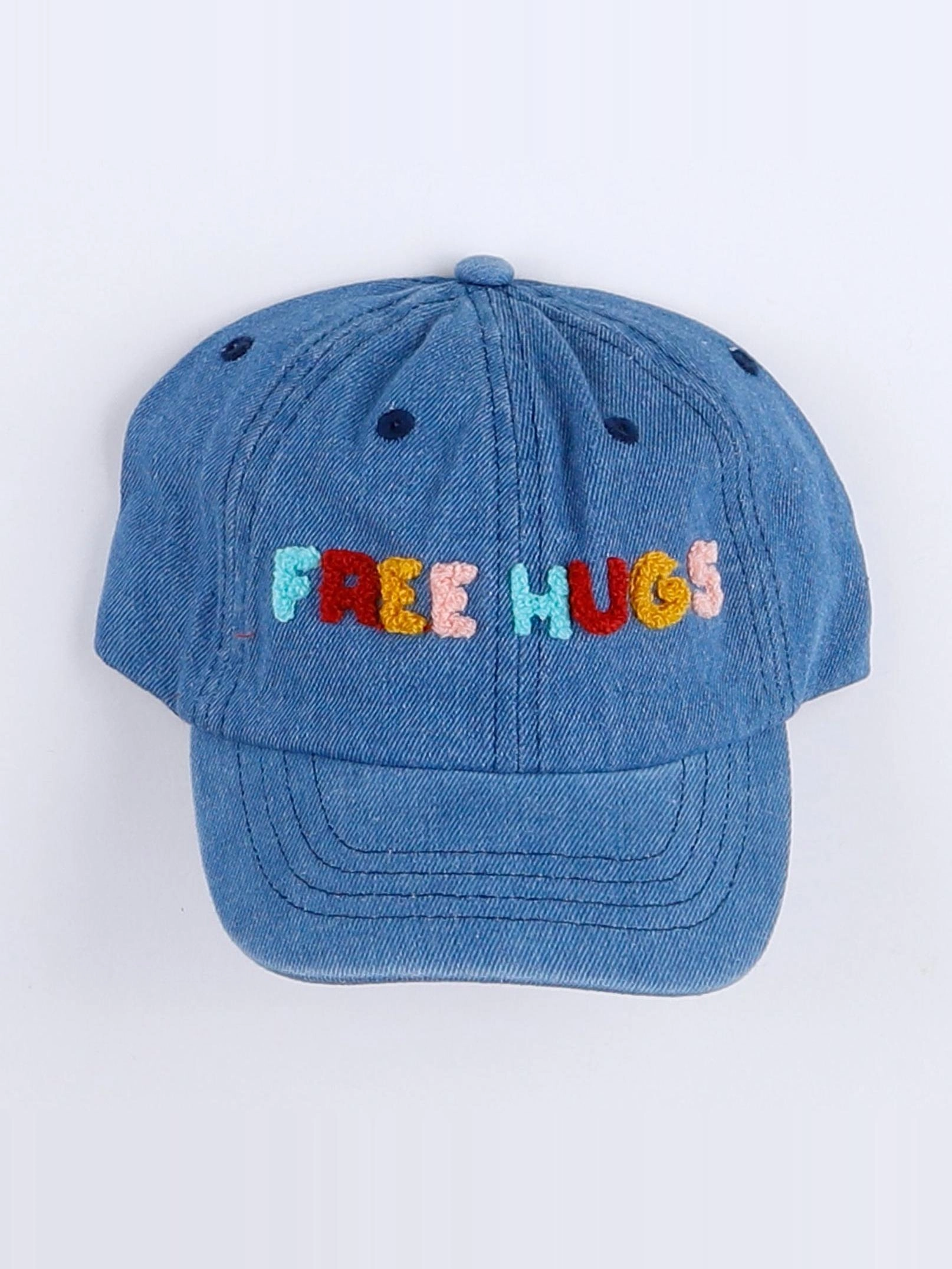 Chamaye - casquette "FREE HUGS" bleu - 7/12 ans"