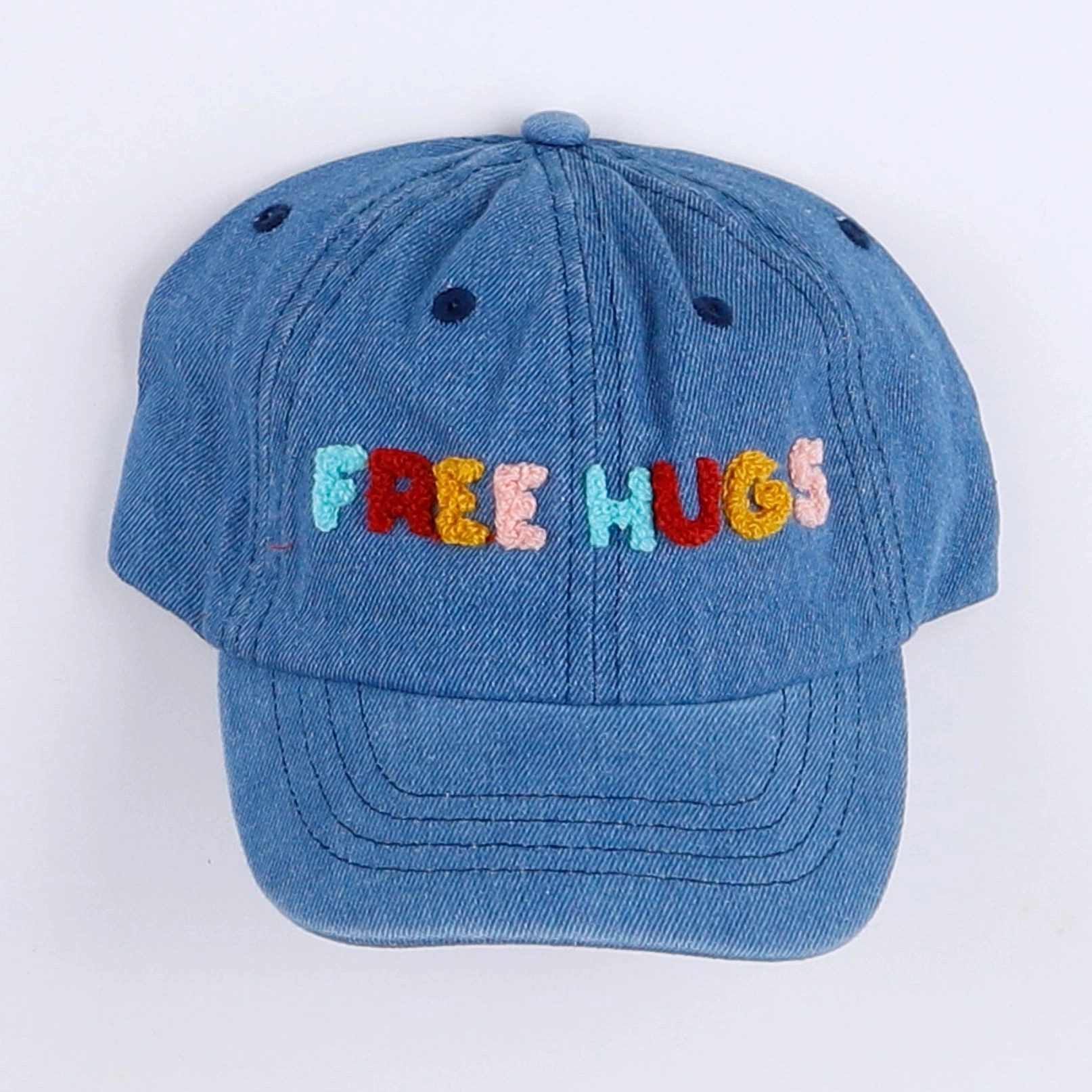 Chamaye - casquette "FREE HUGS" bleu - 7/12 ans"