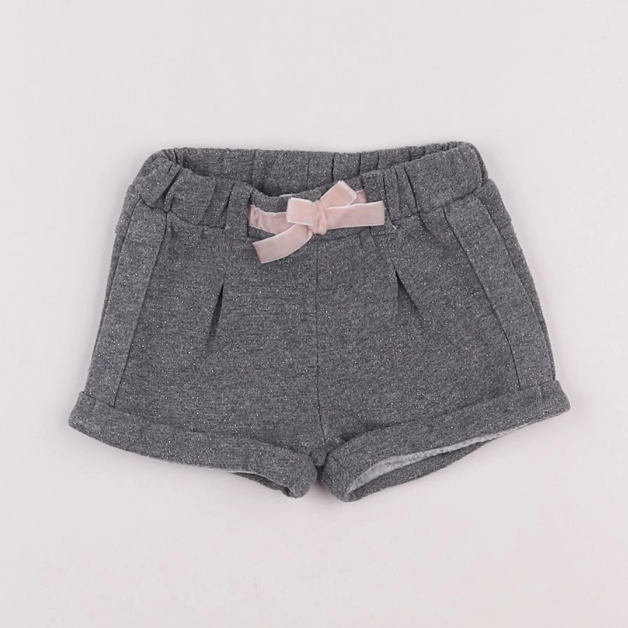 Vertbaudet - short gris - 6 mois