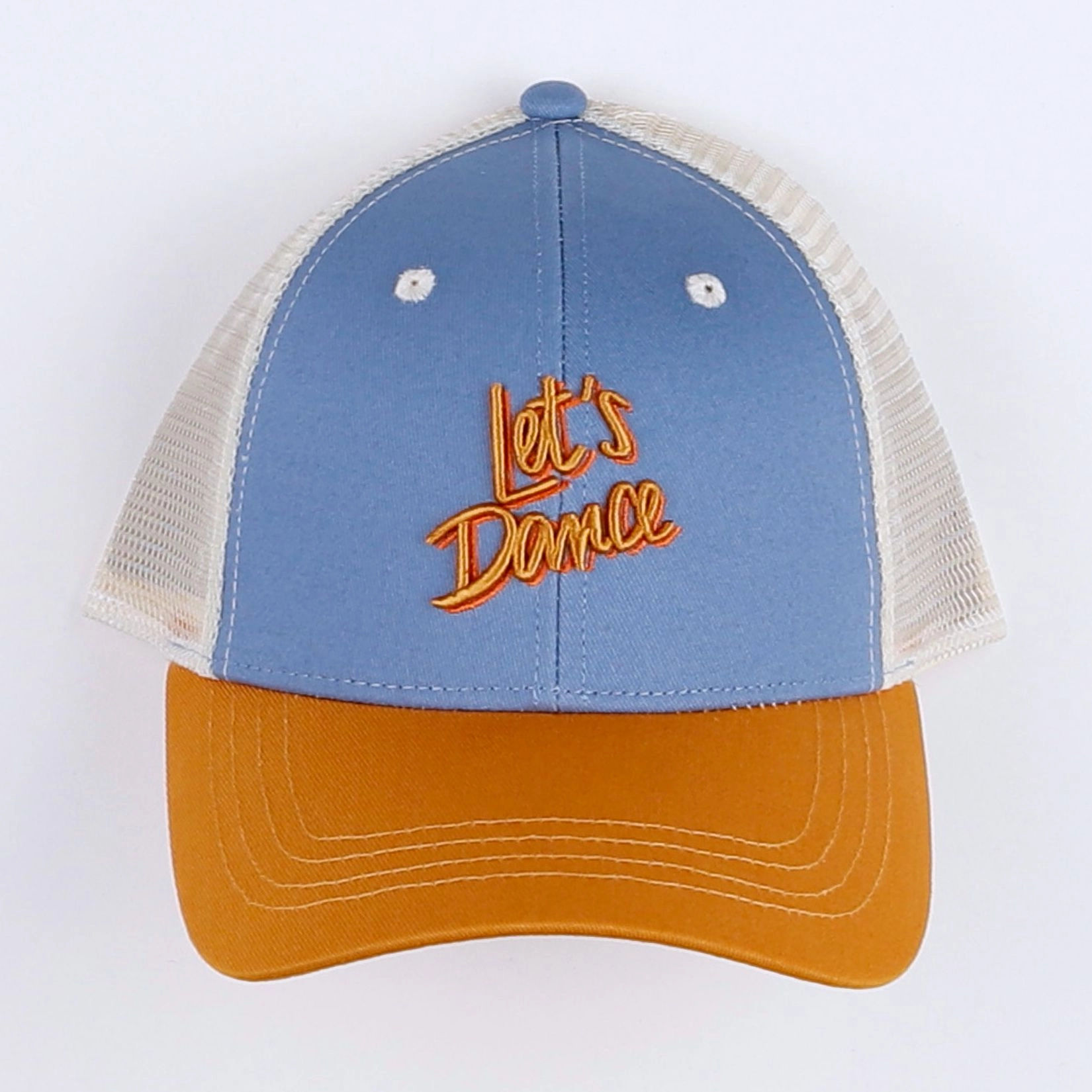 Chamaye - casquette "LET'S DANCE" bleu. jaune - 3/6 ans"