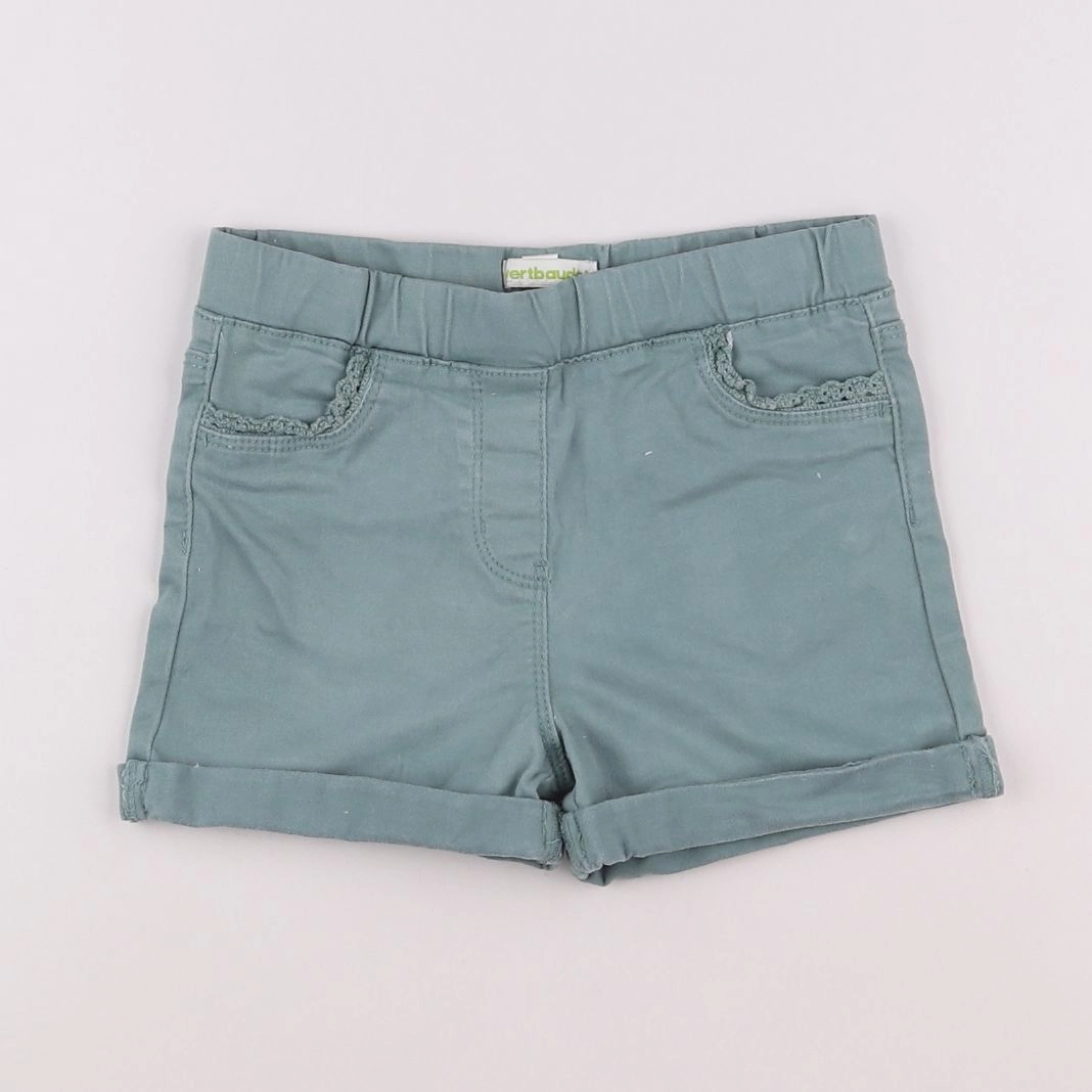 Vertbaudet - short vert - 6 ans