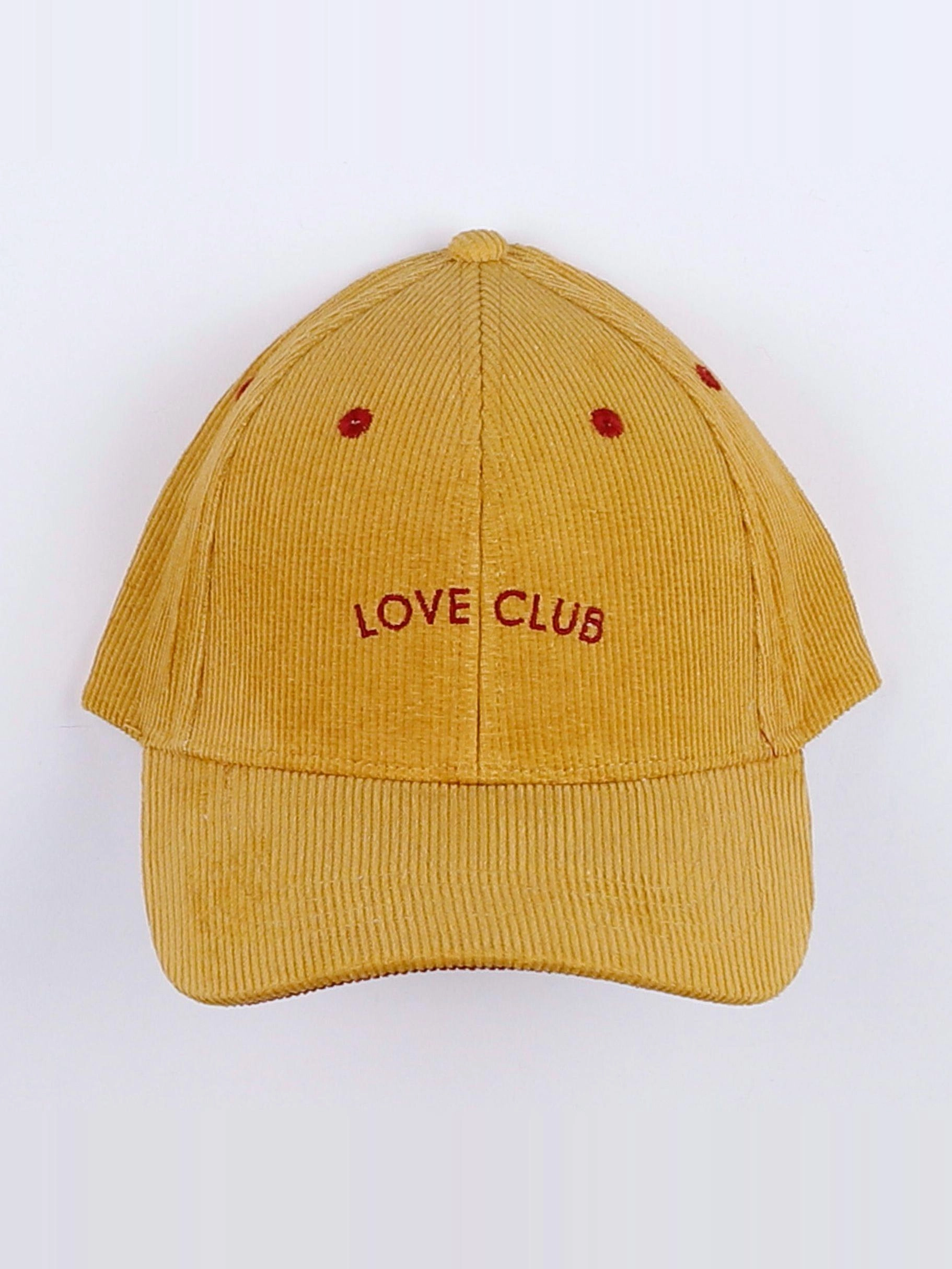 Chamaye - casquette " LOVE CLUB" jaune - 7/12 ans"