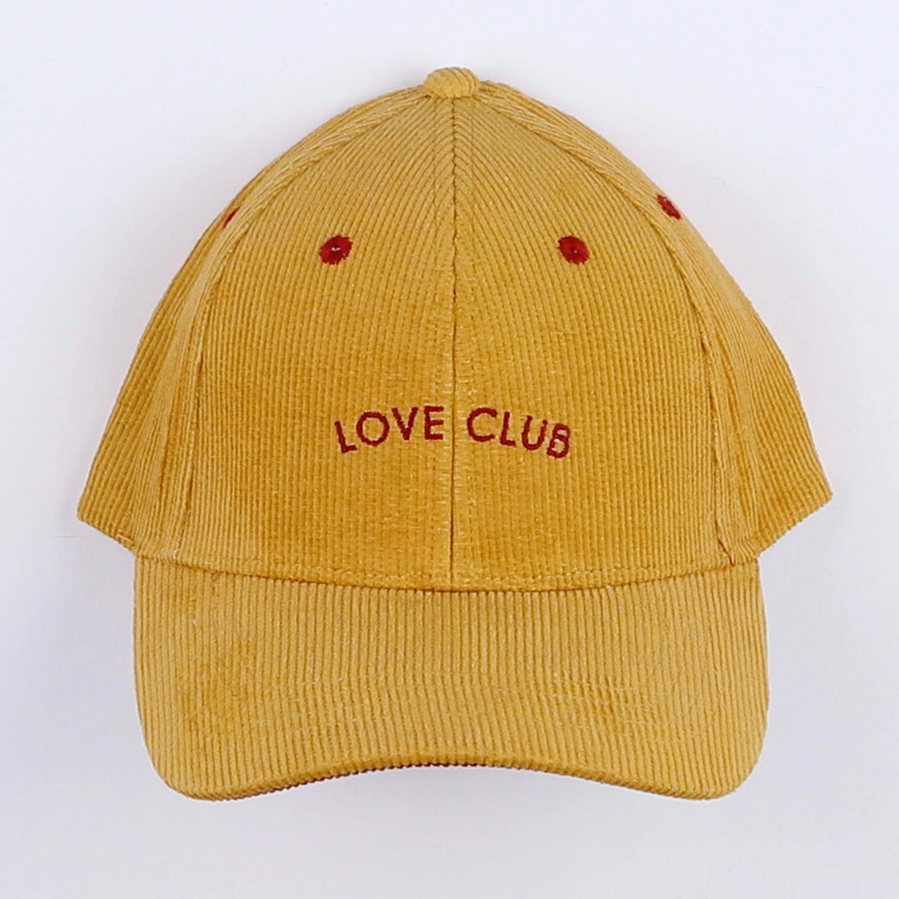 Chamaye - casquette" LOVE CLUB" jaune - 3/6 ans"