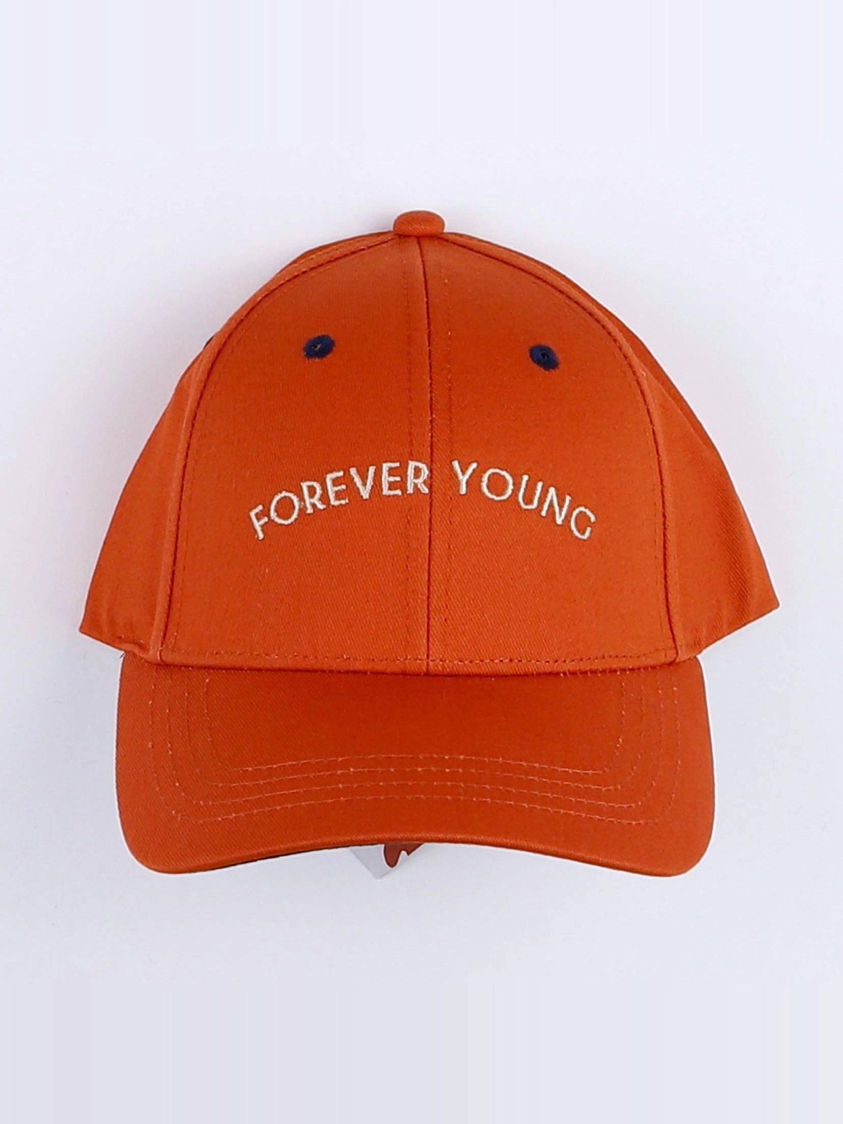 Chamaye - casquette "FOREVER YOUNG" orange - 7/12 ans"