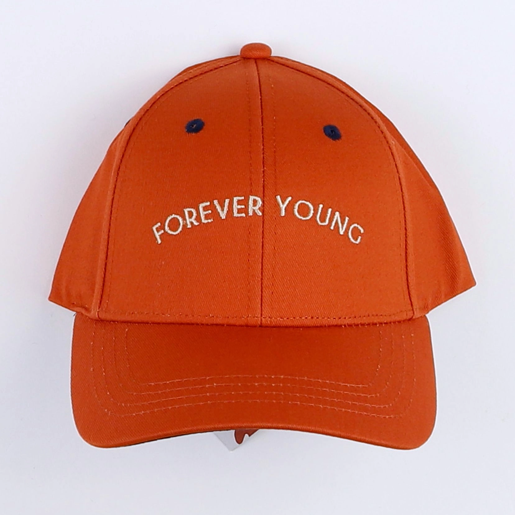 Chamaye - casquette "FOREVER YOUNG" orange - 7/12 ans"