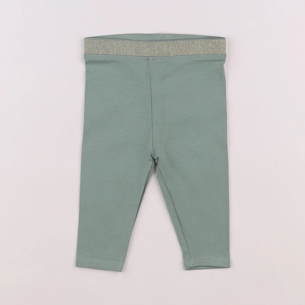 Vertbaudet - legging vert - 3 mois