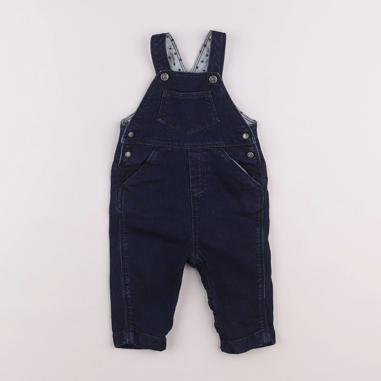 Petit Bateau - salopette bleu - 3 mois