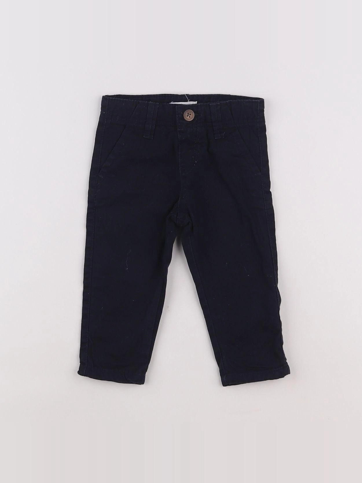 Boutchou - pantalon doublé bleu - 6 mois