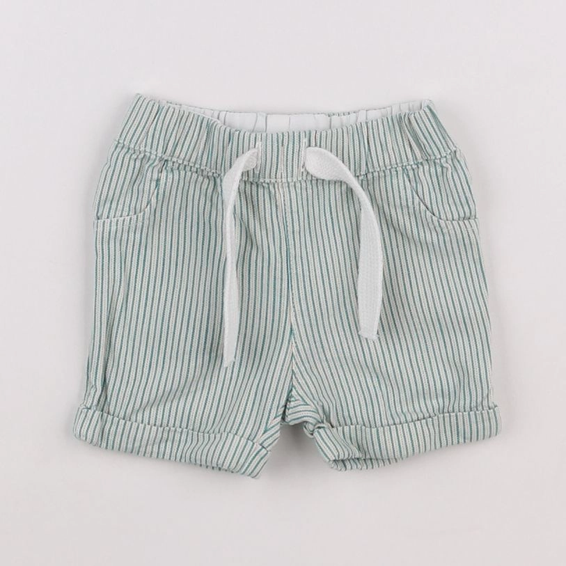 Petit Bateau - short vert - 6 mois