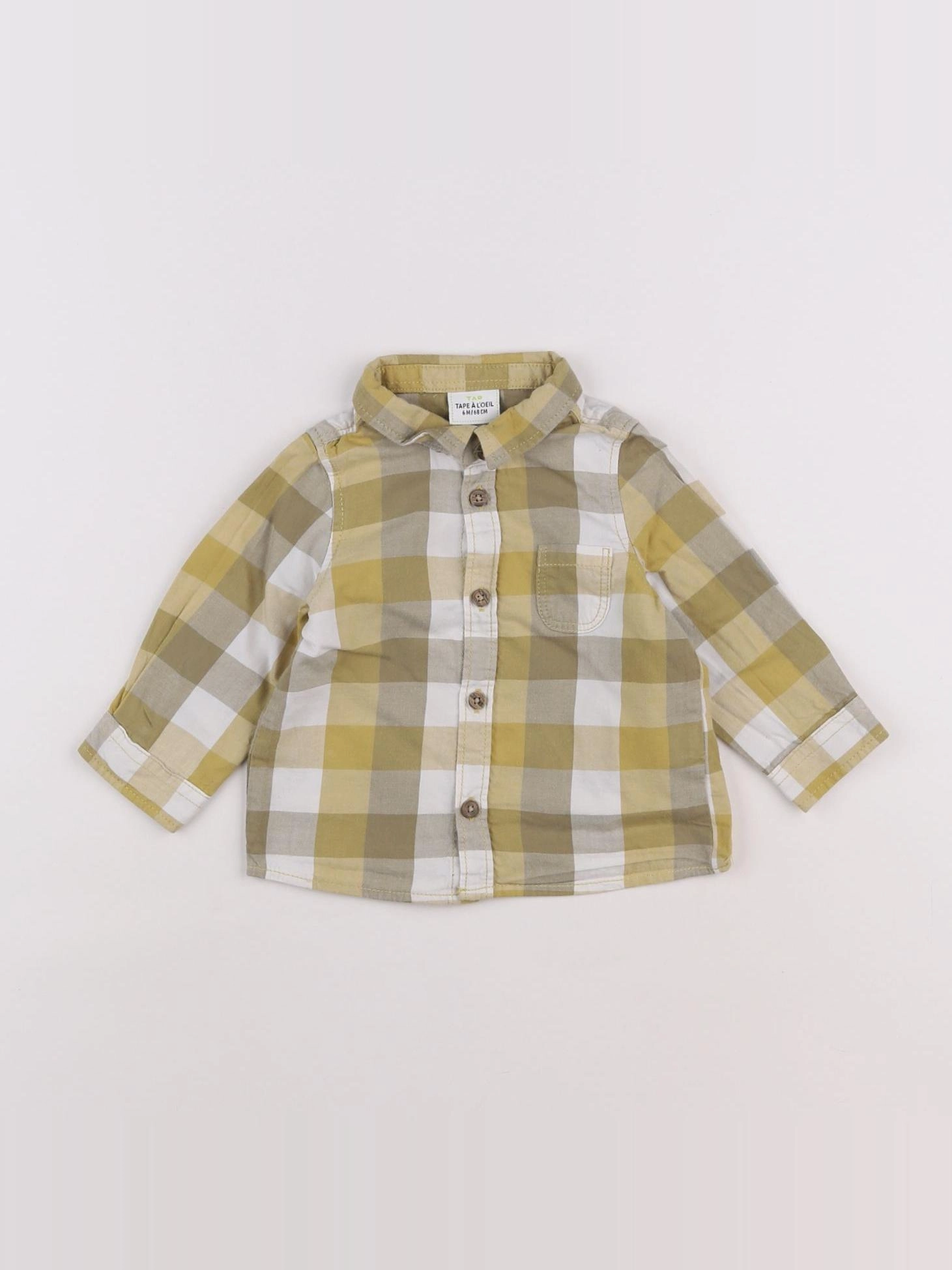 Tape à l'oeil - chemise jaune - 6 mois
