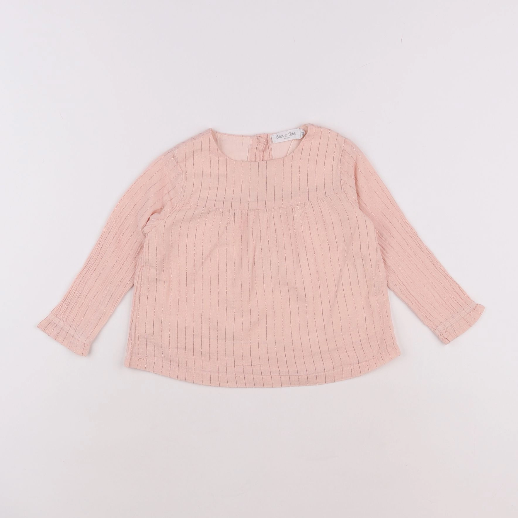 Eden & Victor - blouse rose, or - 2 ans