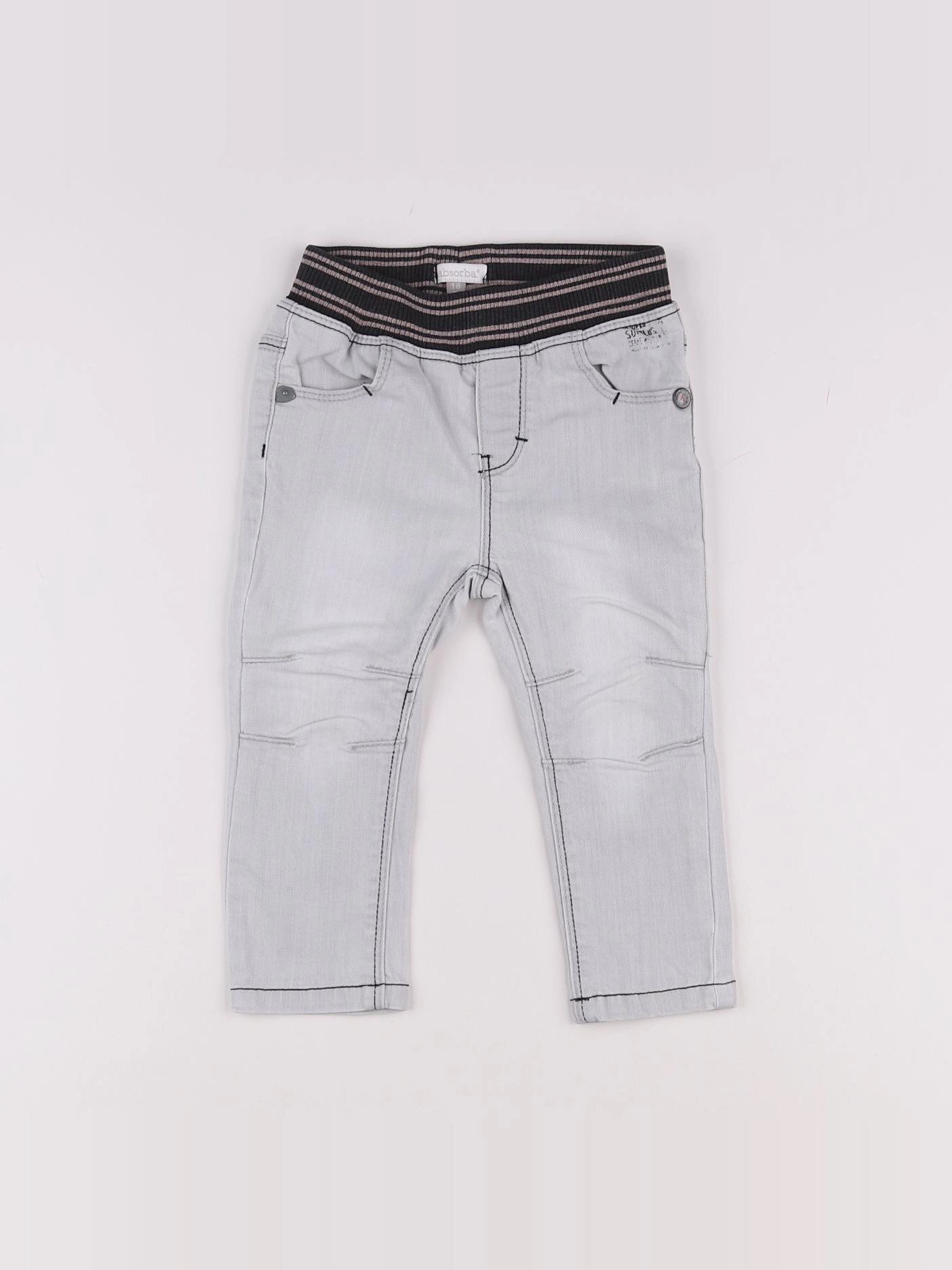 Absorba - jean gris - 18 mois